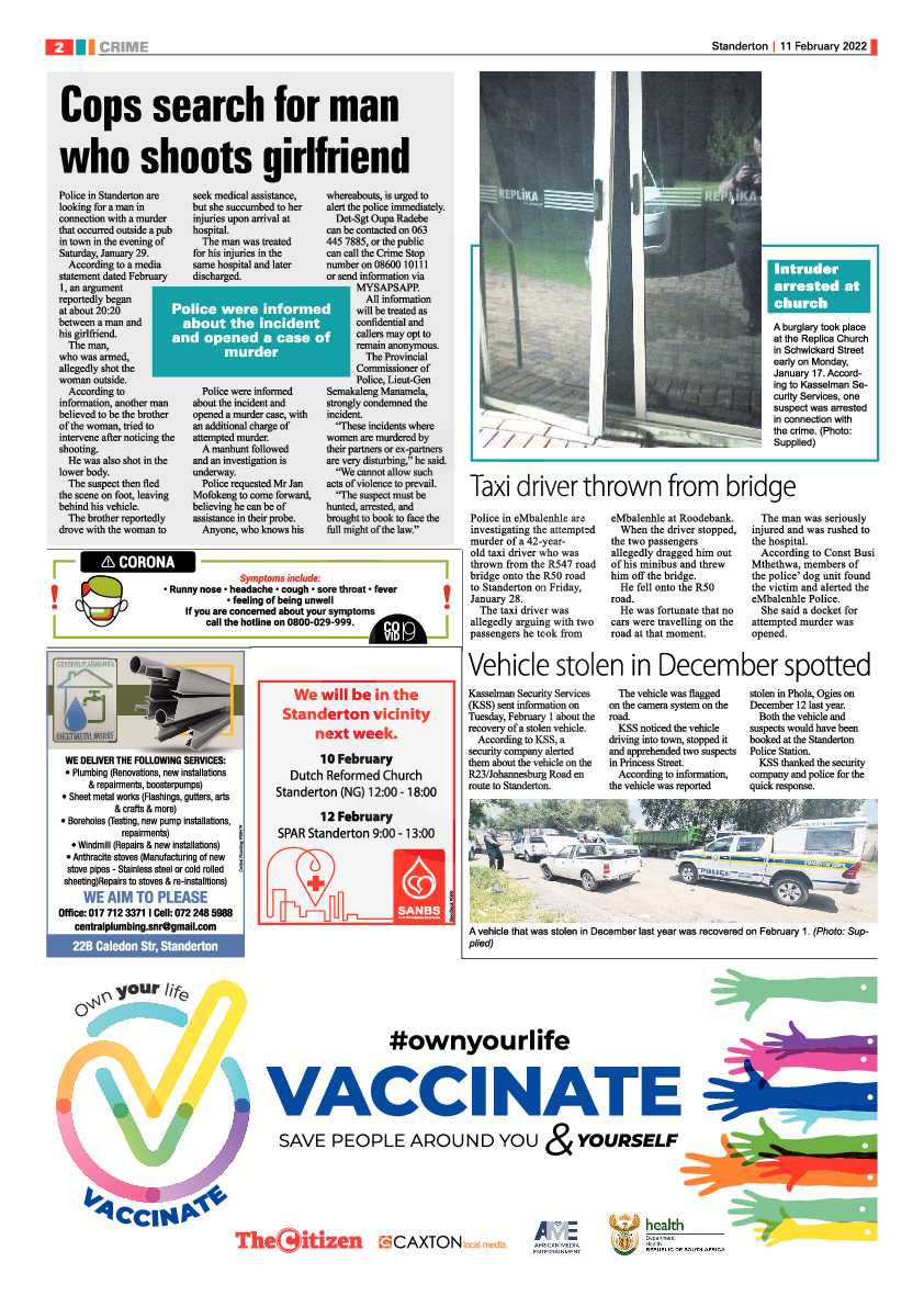 Standerton Advertiser 11 February 2022 page 2