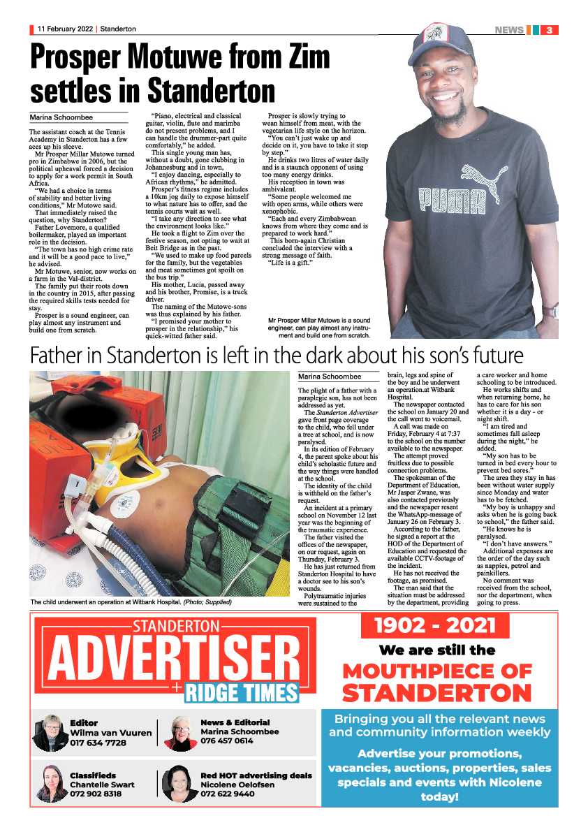 Standerton Advertiser 11 February 2022 page 3