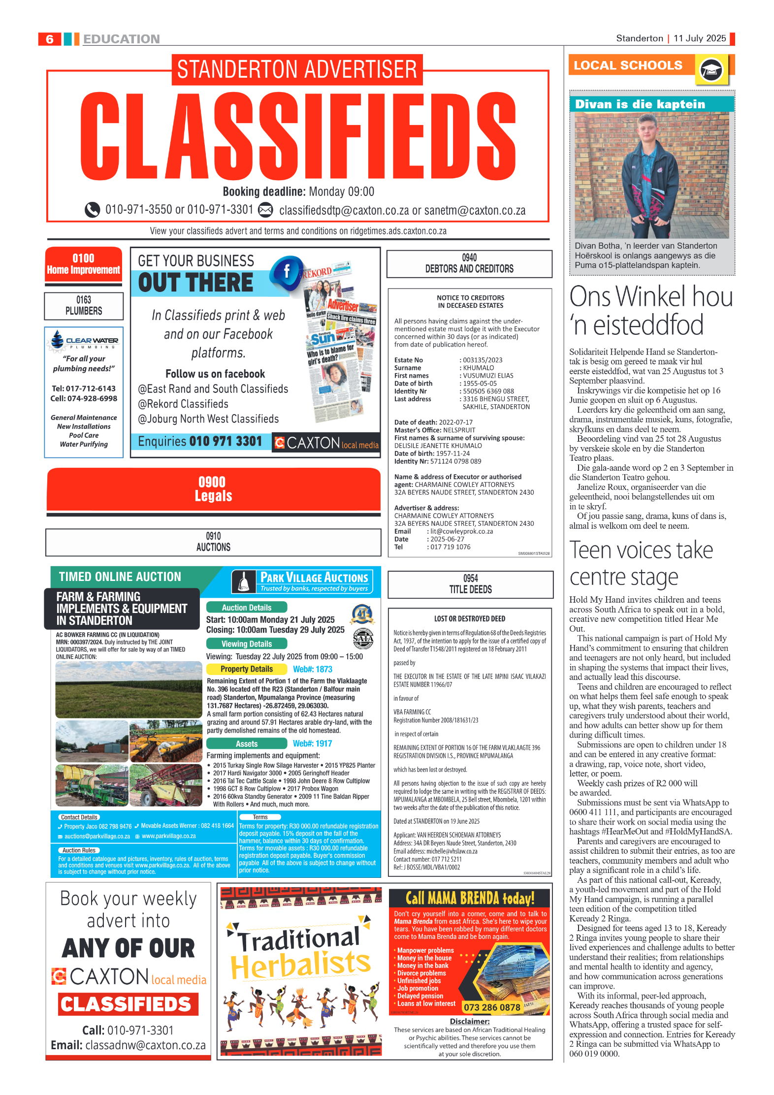 Standerton Advertiser 11 July 2025 page 6