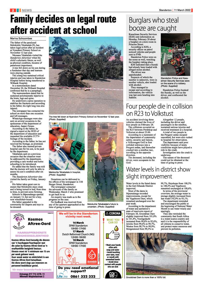 Standerton Advertiser 11 March 2022 page 2