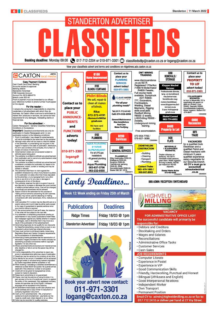 Standerton Advertiser 11 March 2022 page 6