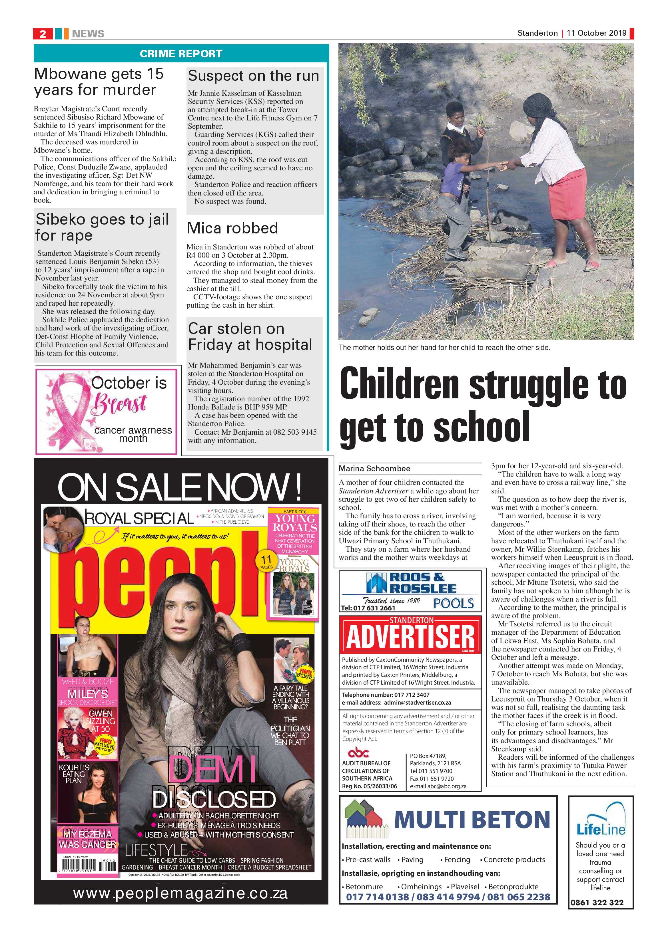 Standerton Advertiser 11 October 2019 page 2