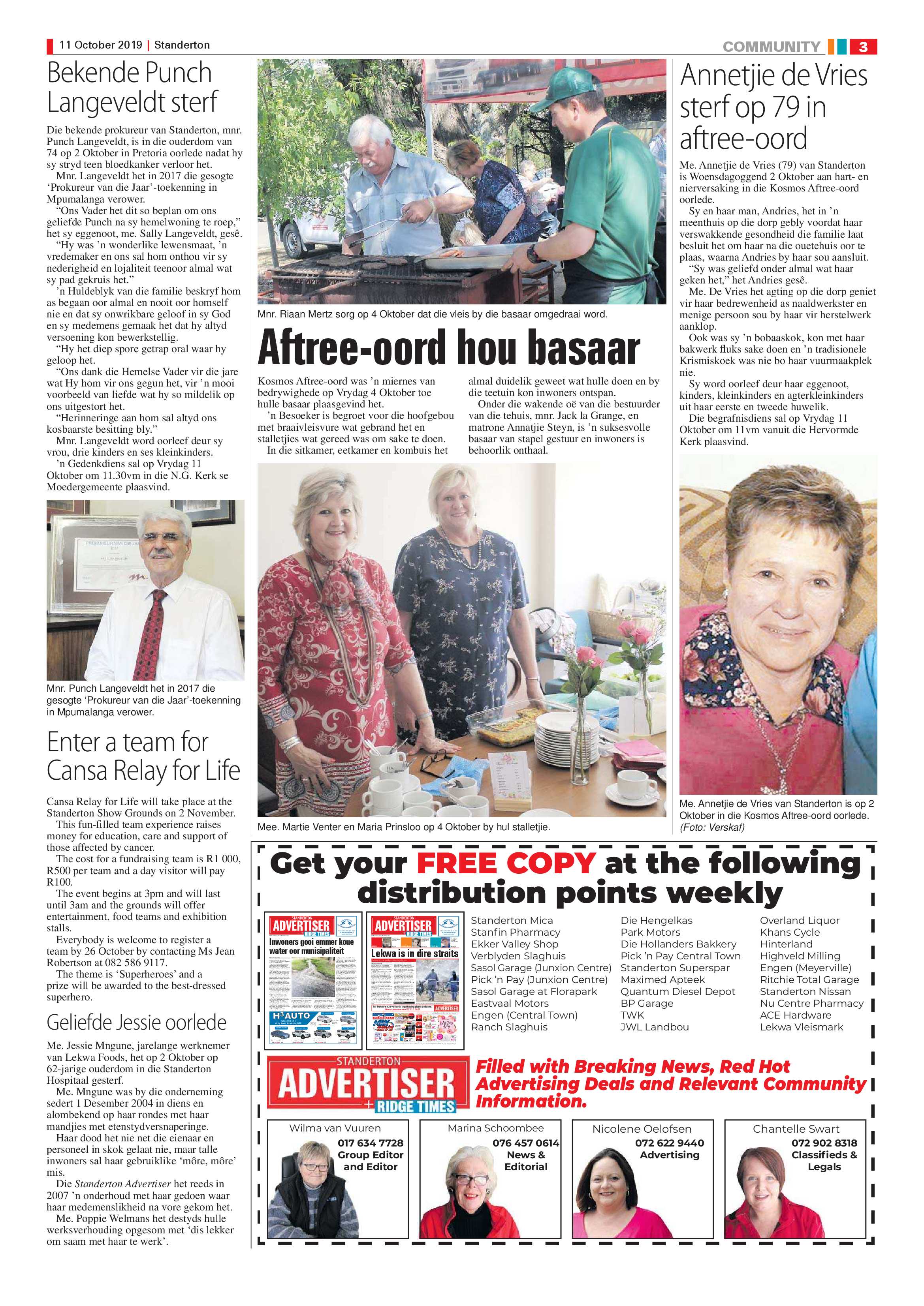 Standerton Advertiser 11 October 2019 page 3