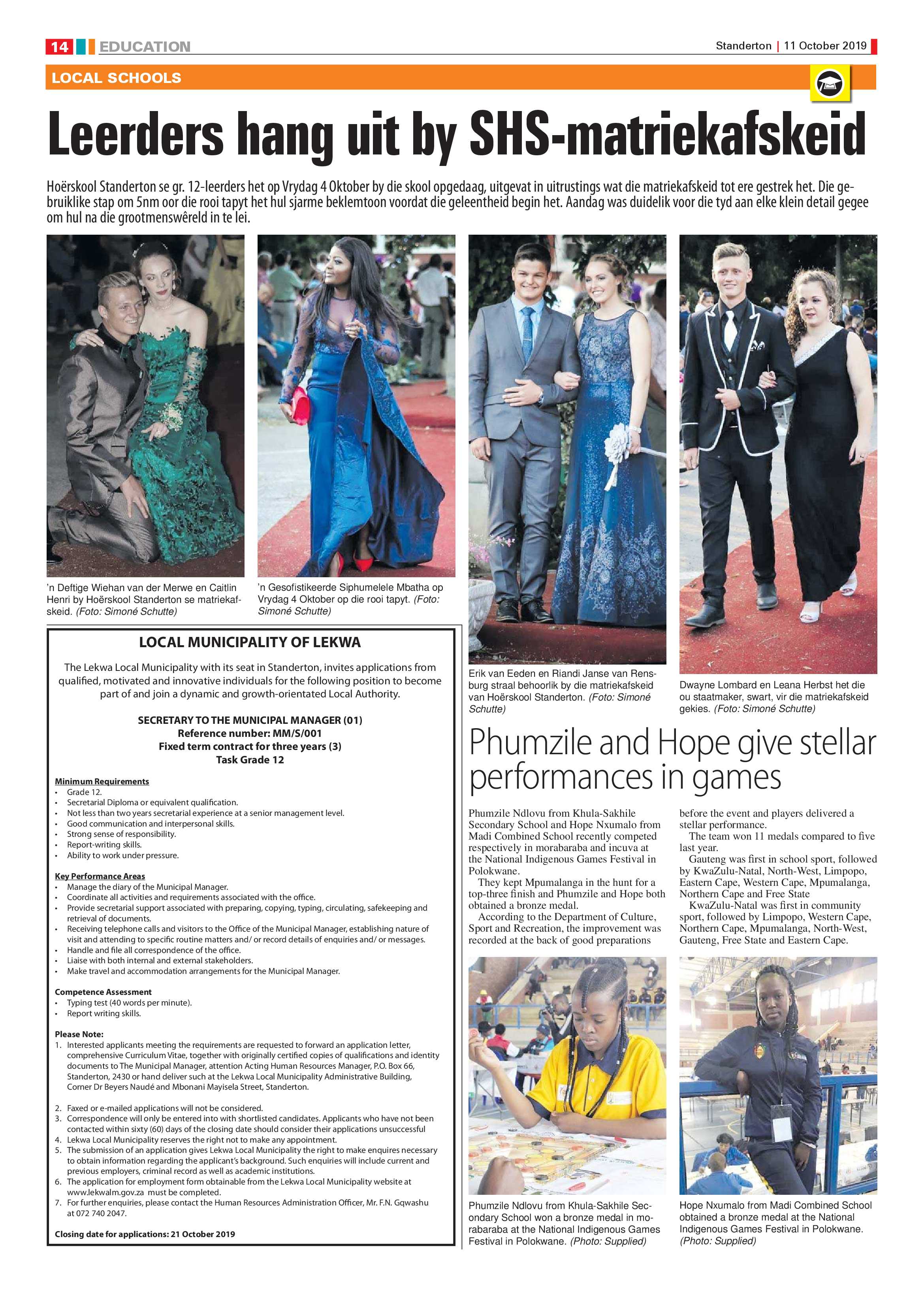 Standerton Advertiser 11 October 2019 page 6