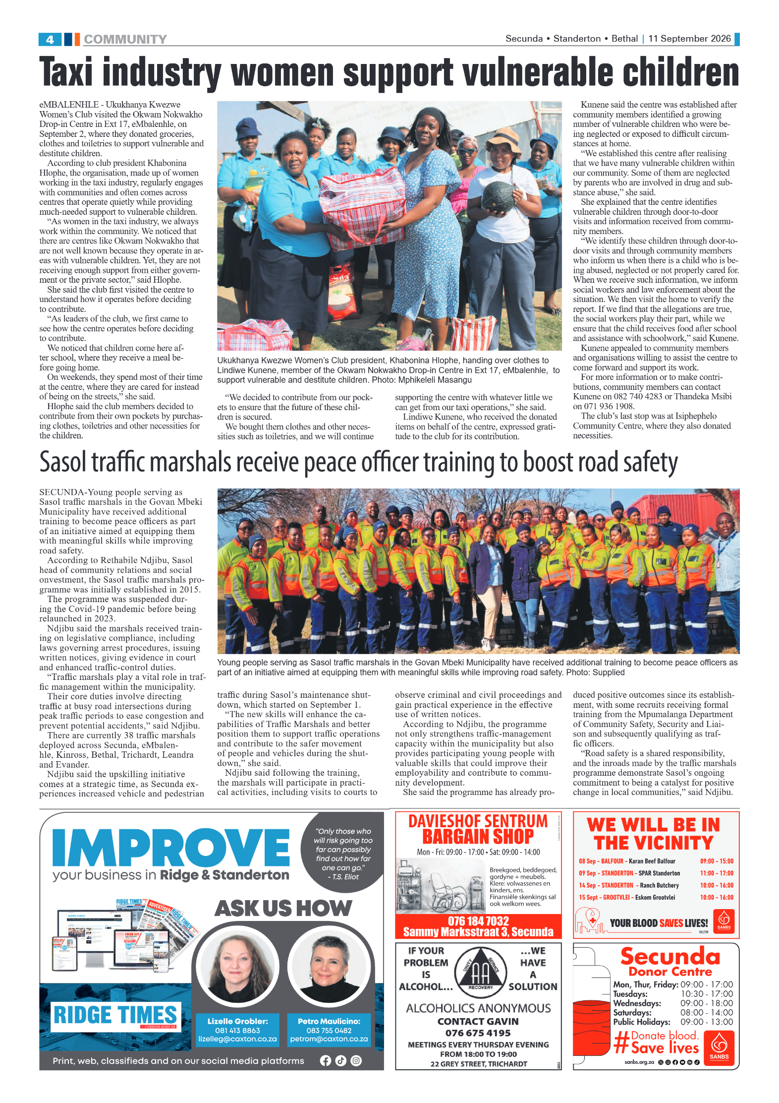 Standerton Advertiser 11 September 2026 page 4