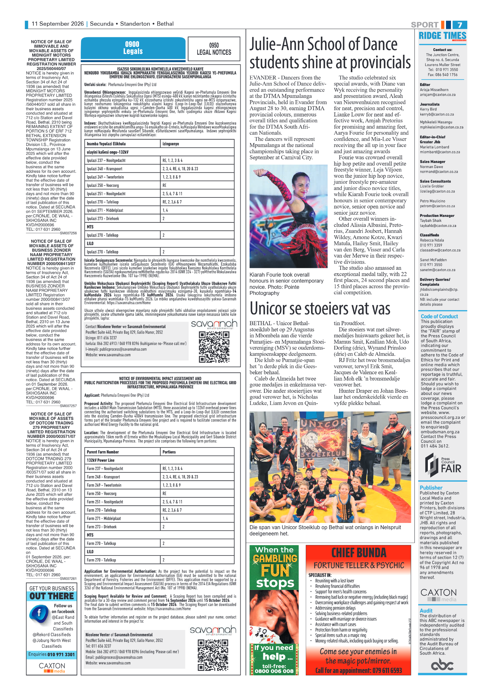 Standerton Advertiser 11 September 2026 page 7