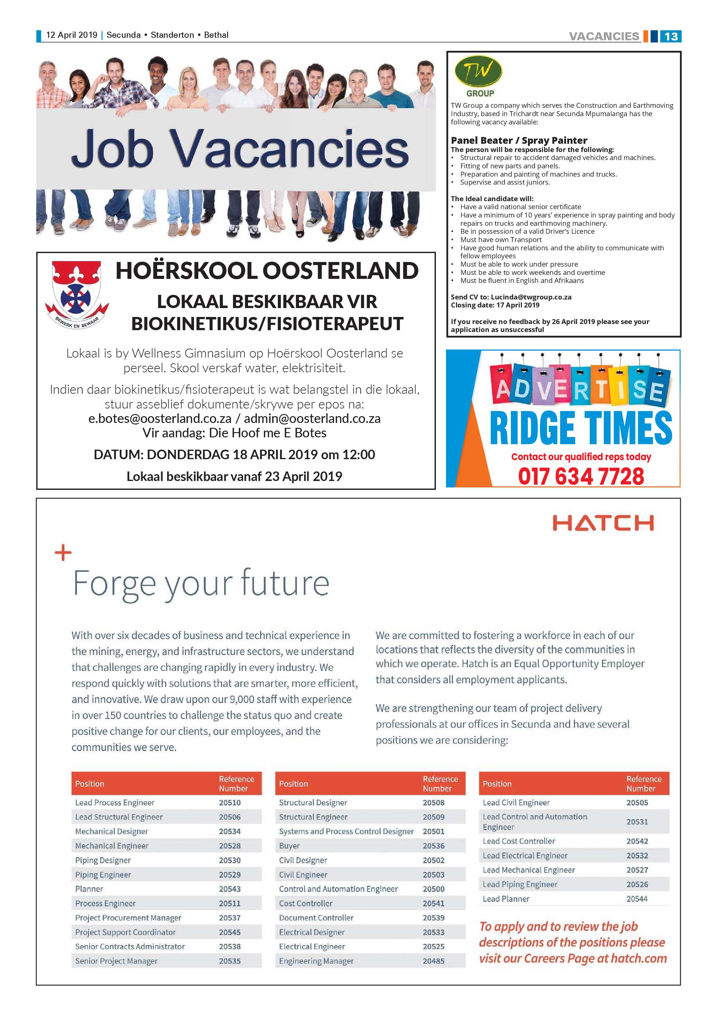 Standerton Advertiser 12 April 2019 page 17