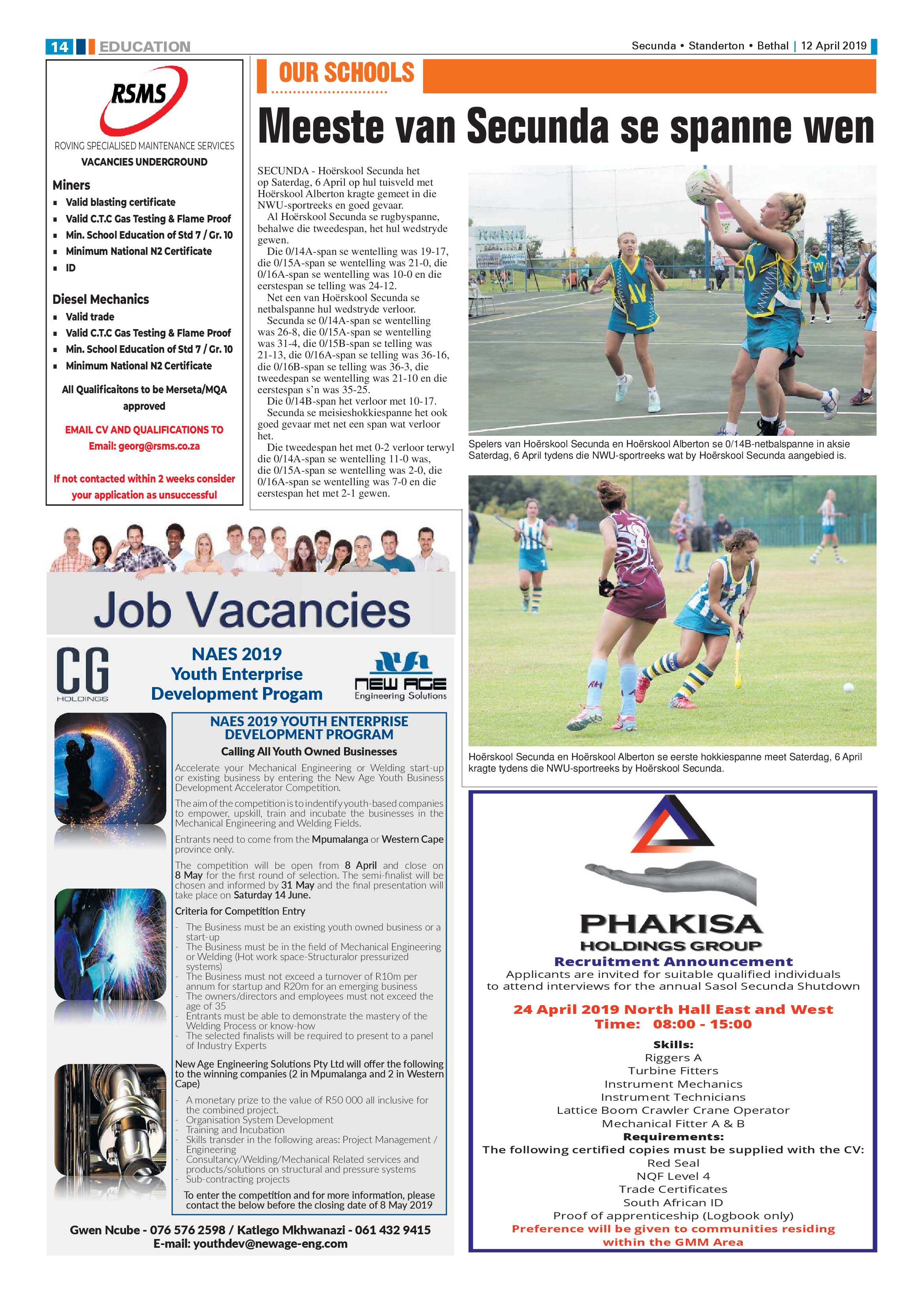 Standerton Advertiser 12 April 2019 page 18