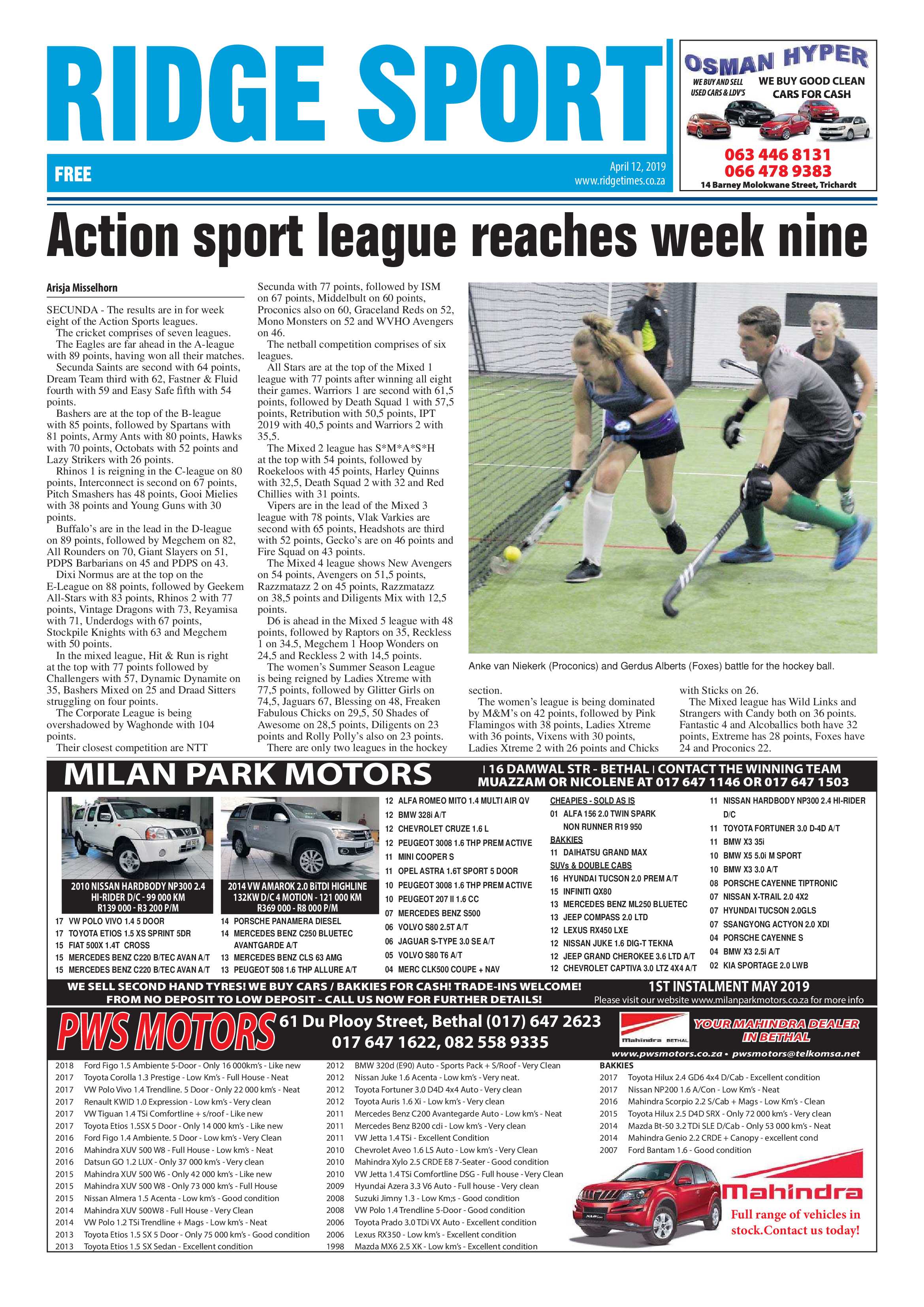 Standerton Advertiser 12 April 2019 page 20
