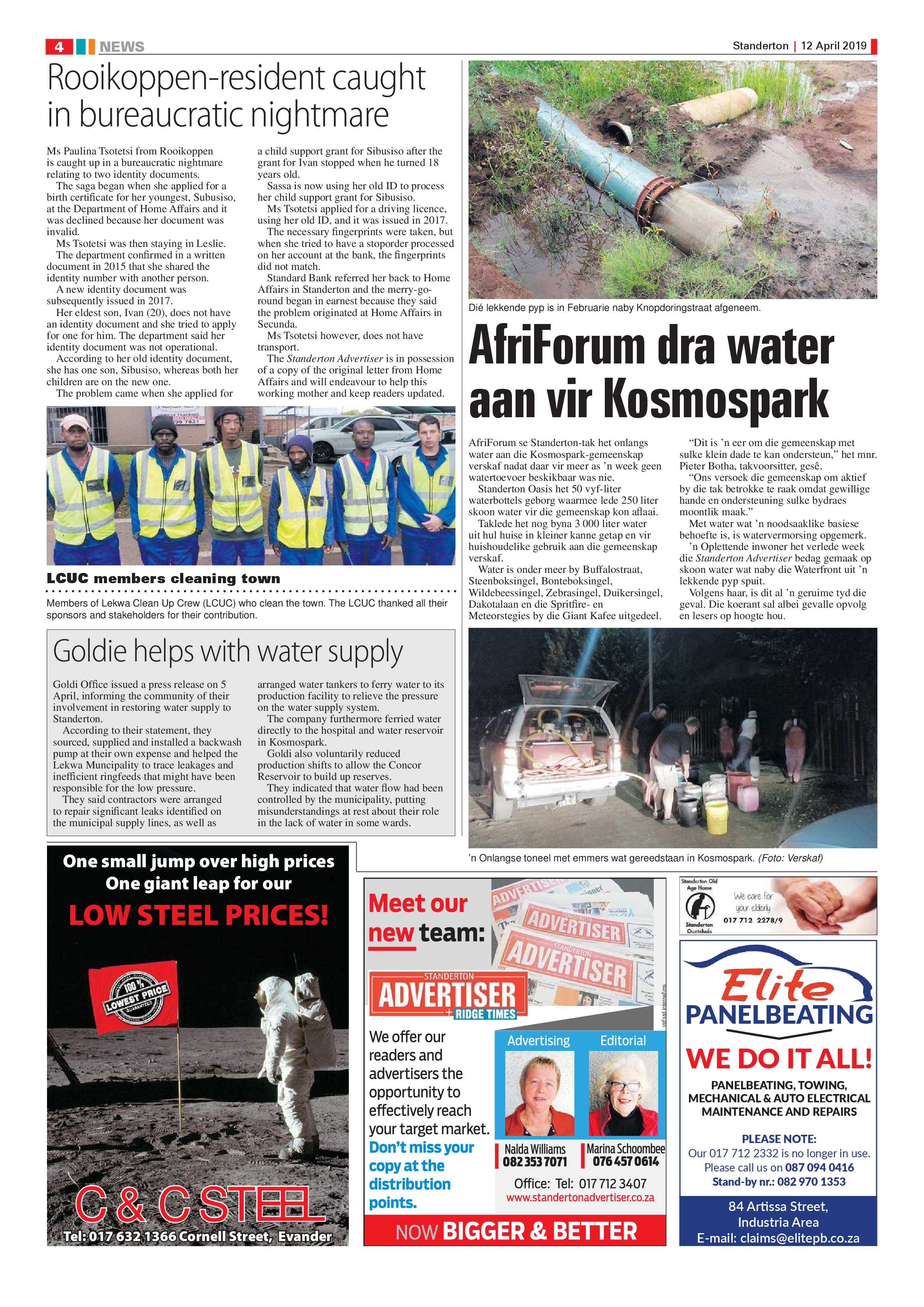 Standerton Advertiser 12 April 2019 page 4