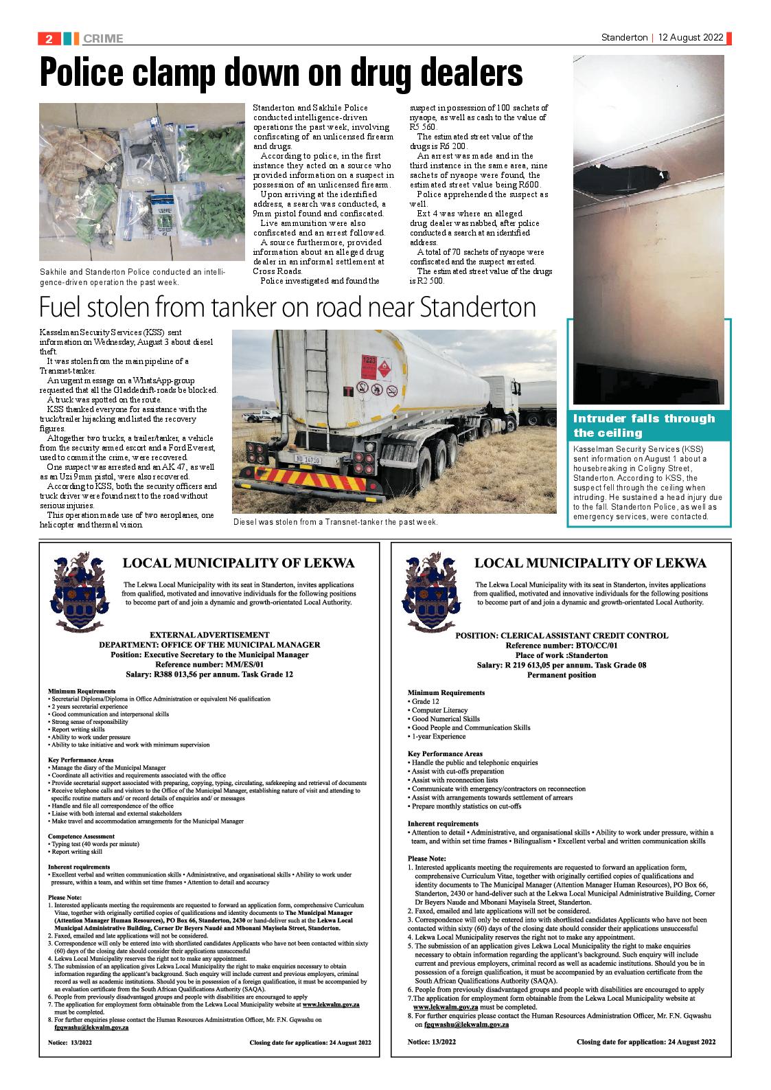 Standerton Advertiser 12 August 2022 page 2