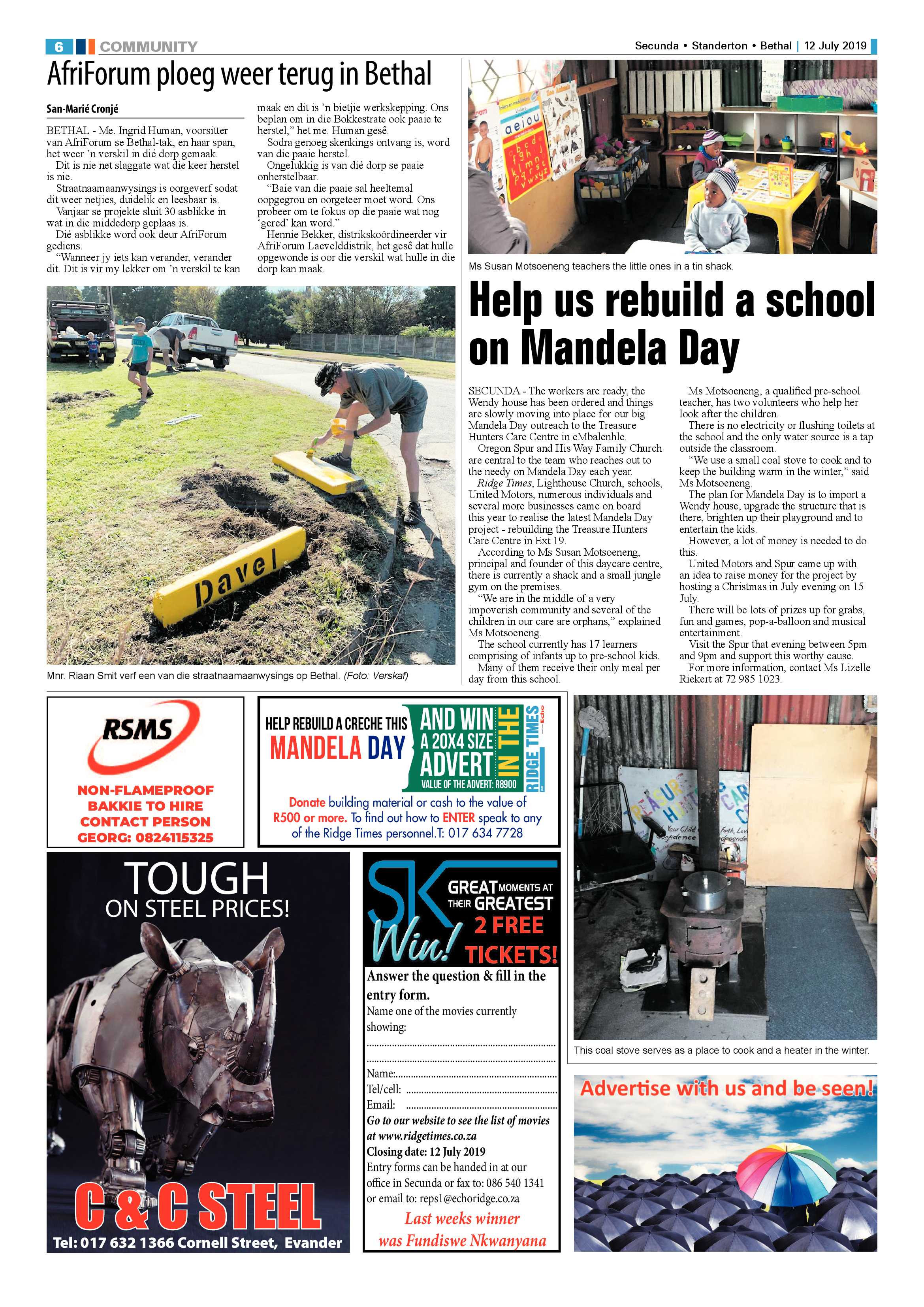 Standerton Advertiser 12 July 2019 page 10