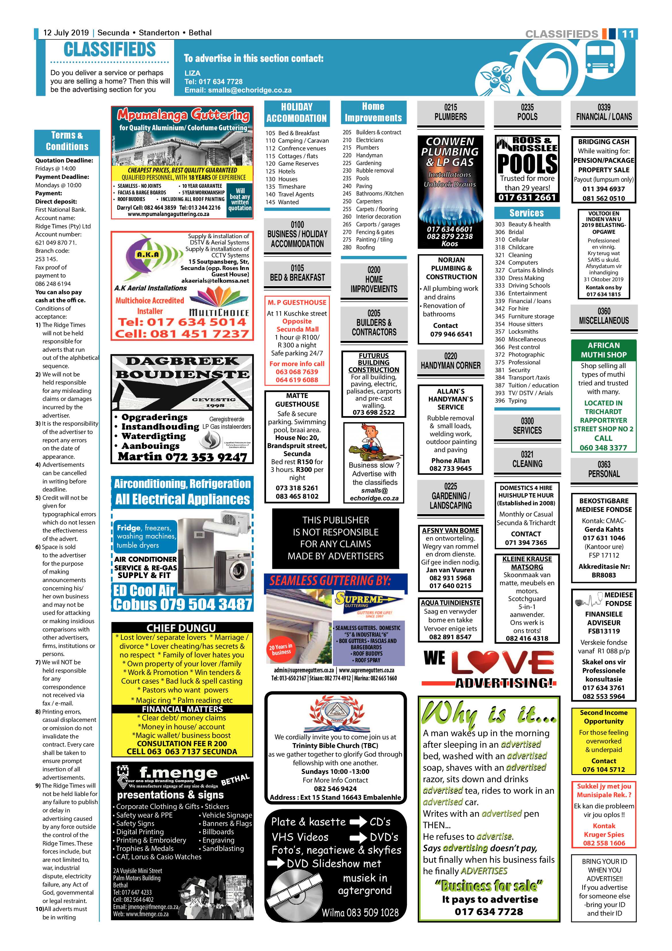 Standerton Advertiser 12 July 2019 page 15