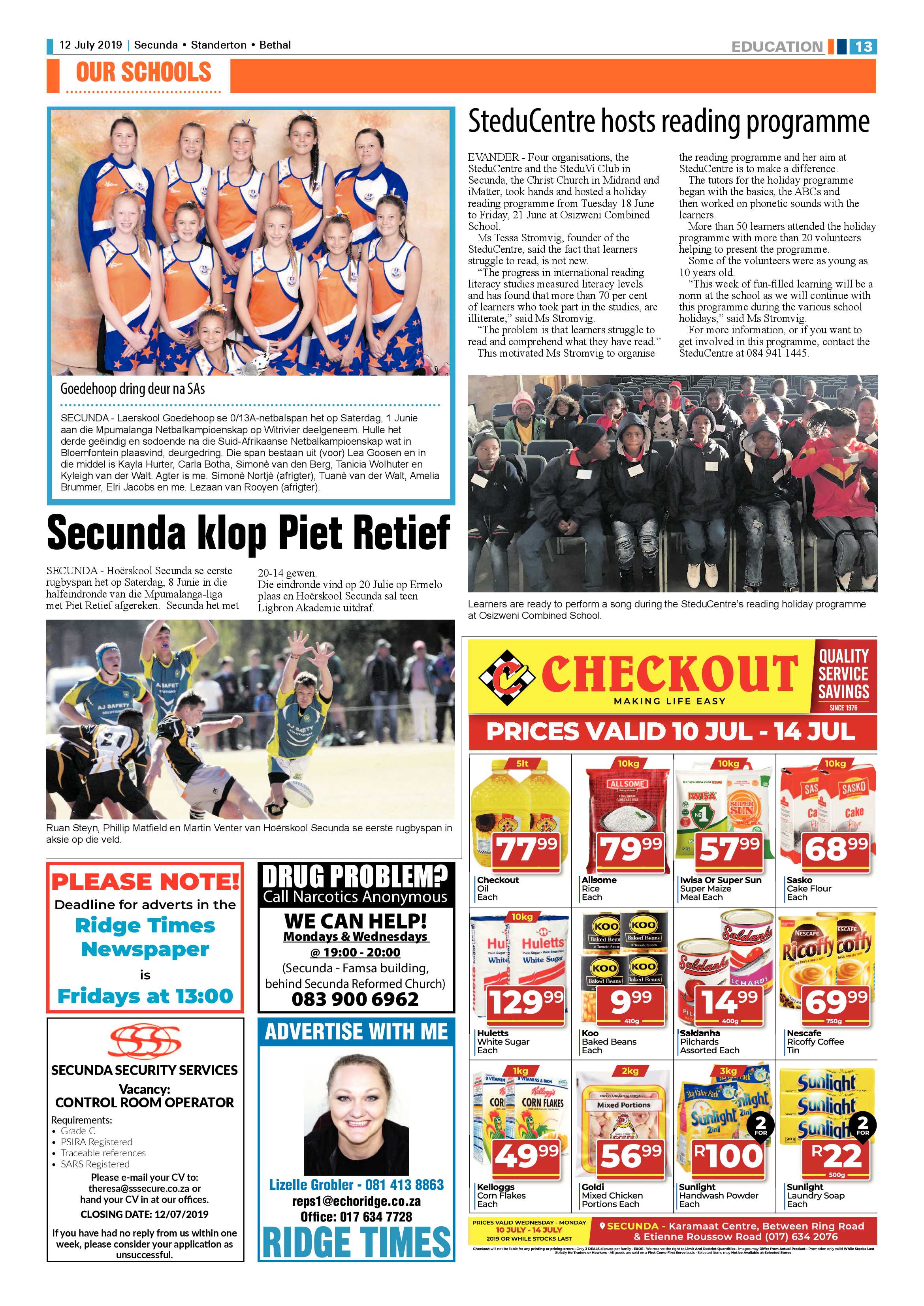 Standerton Advertiser 12 July 2019 page 17
