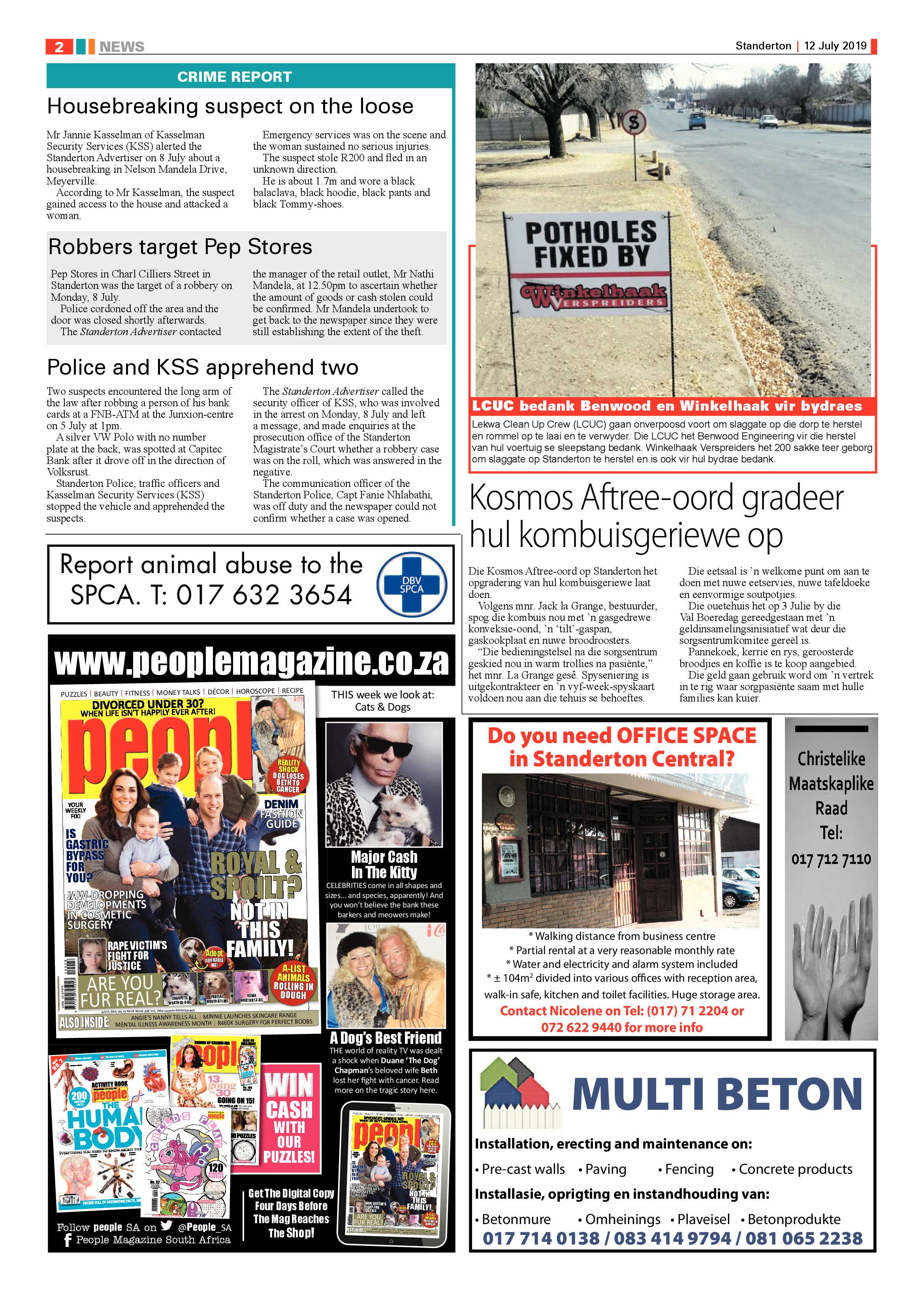 Standerton Advertiser 12 July 2019 page 2