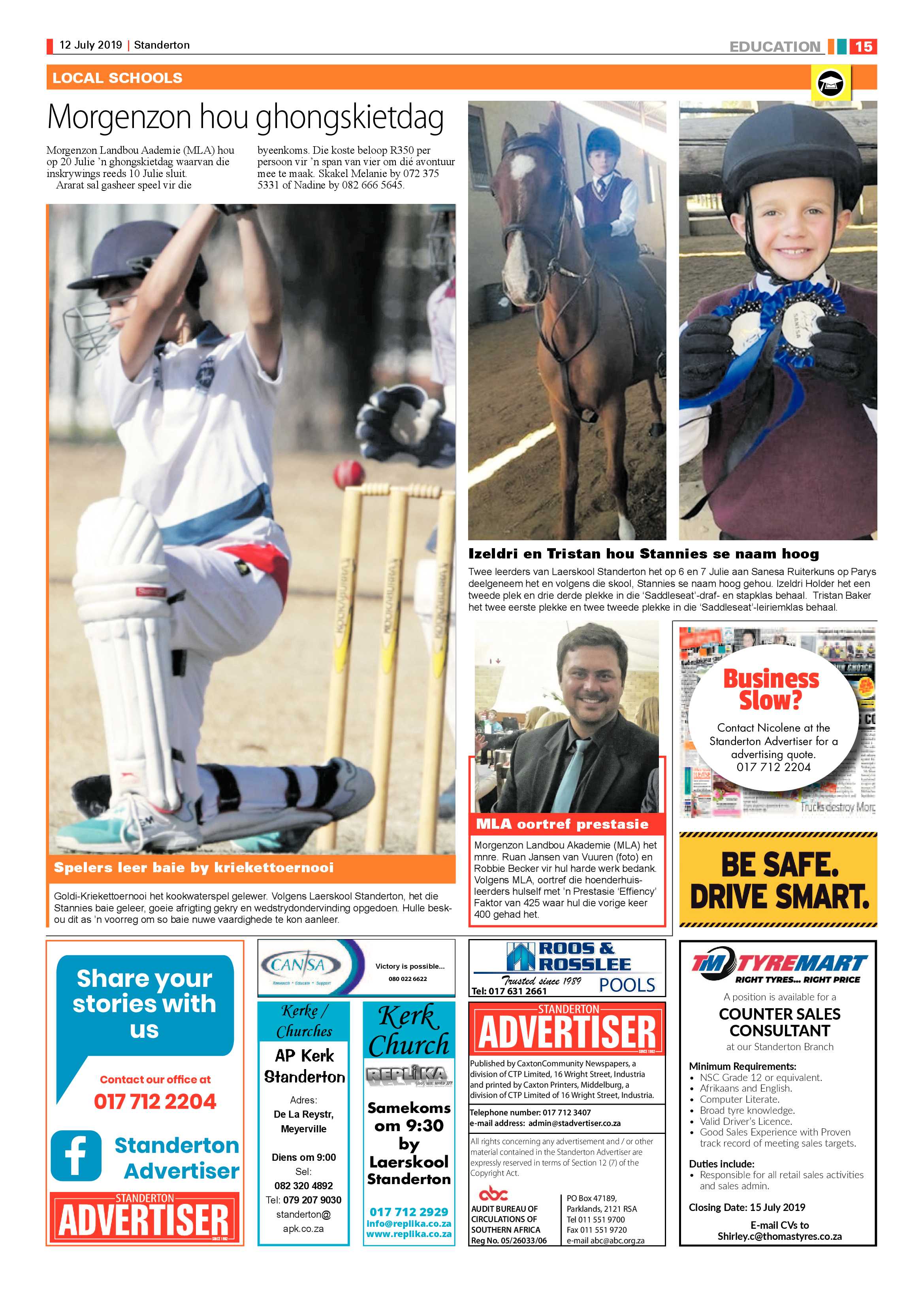 Standerton Advertiser 12 July 2019 page 23