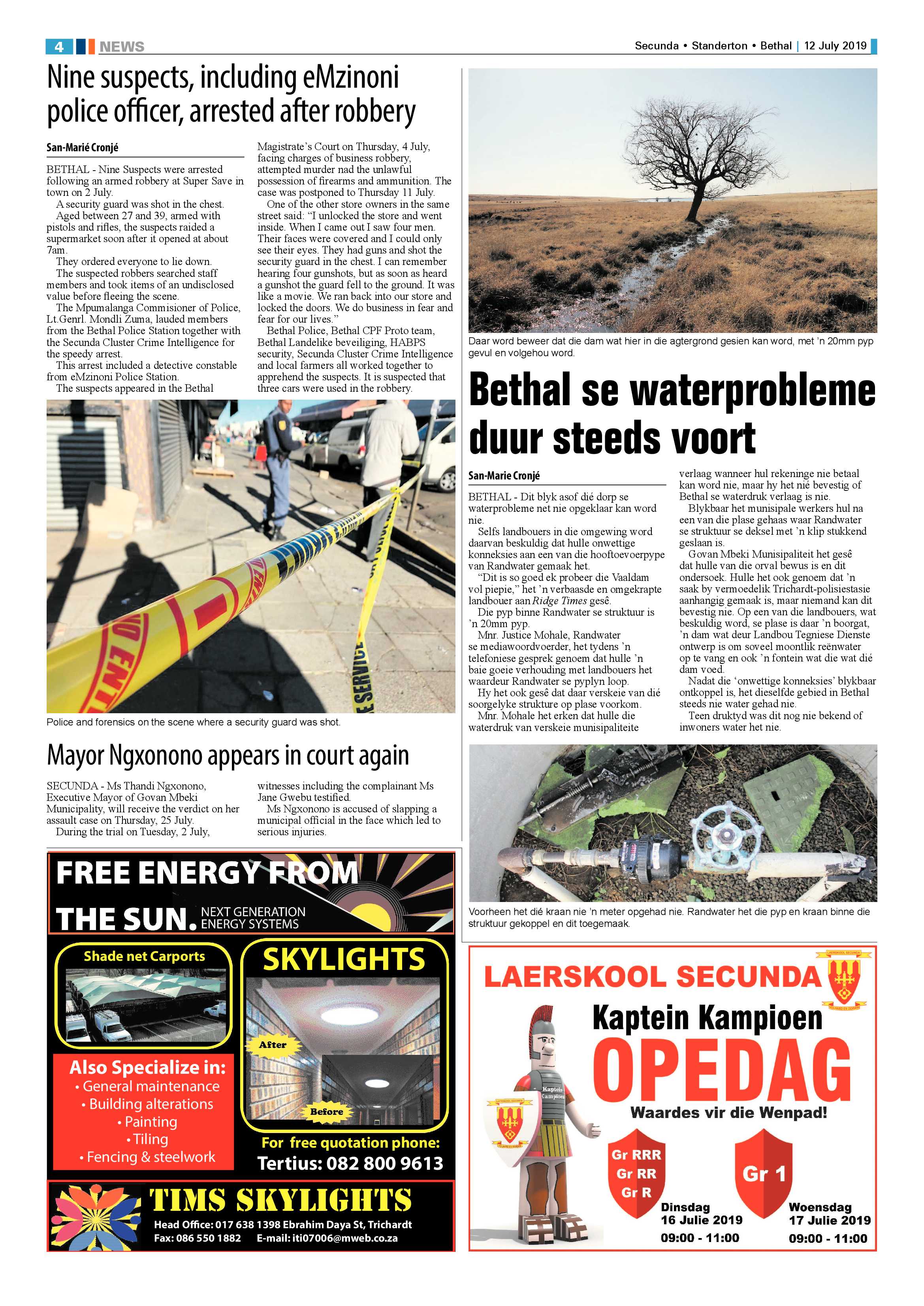 Standerton Advertiser 12 July 2019 page 8