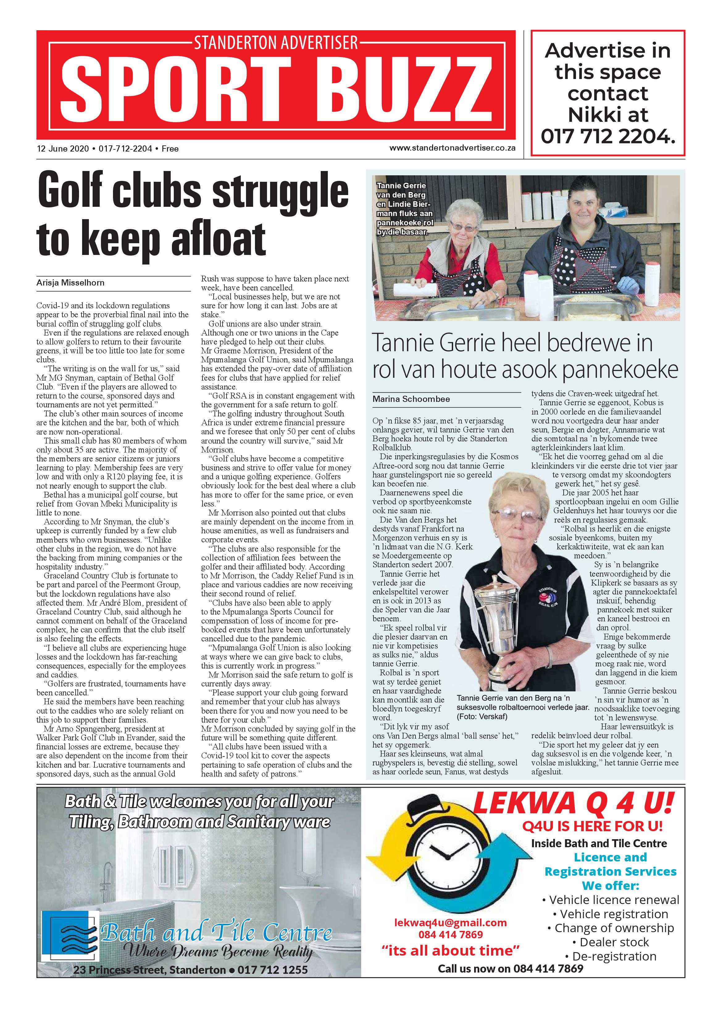Standerton Advertiser 12 June 2020 page 8