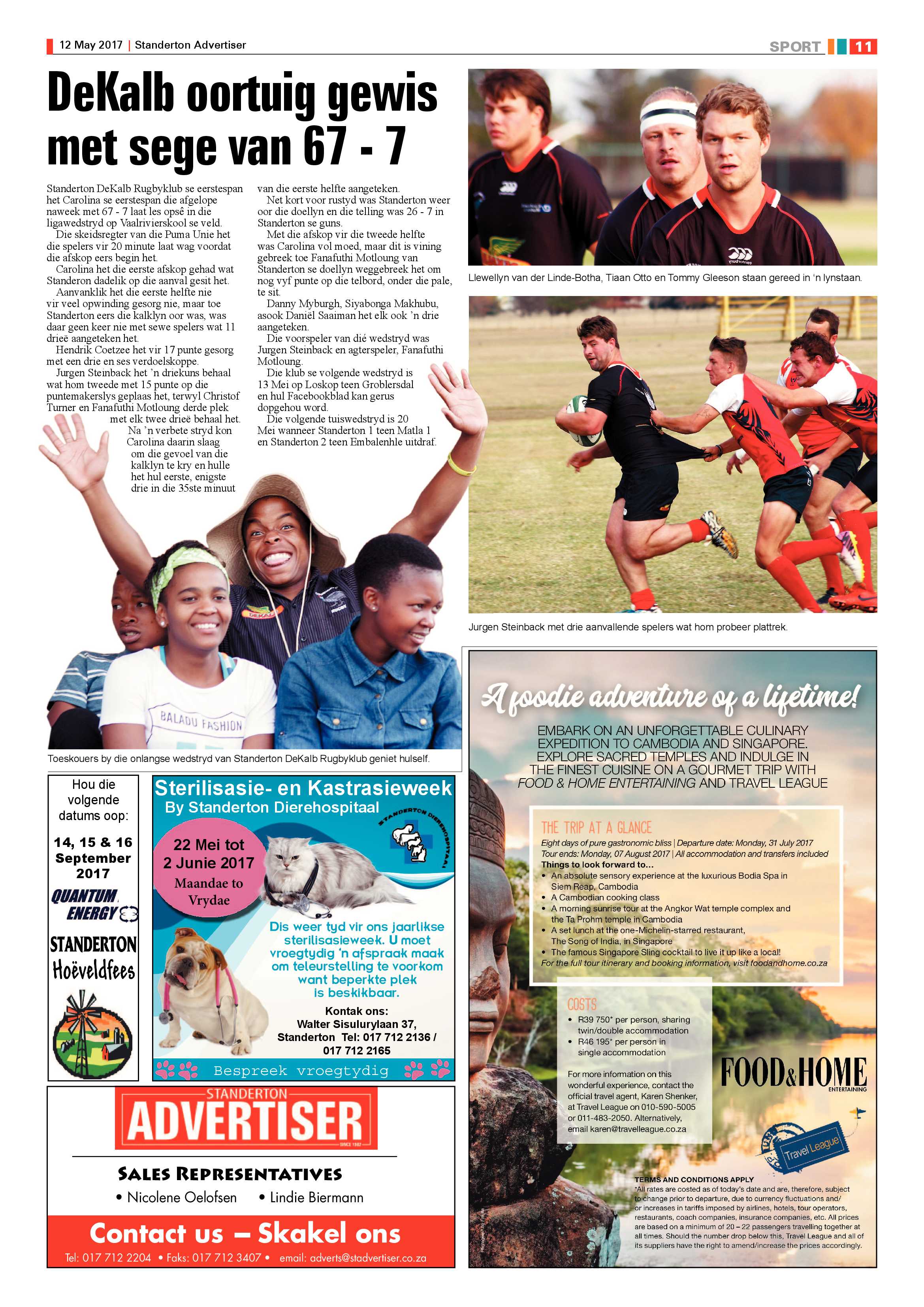 Standerton Advertiser 12 May 2017 page 11