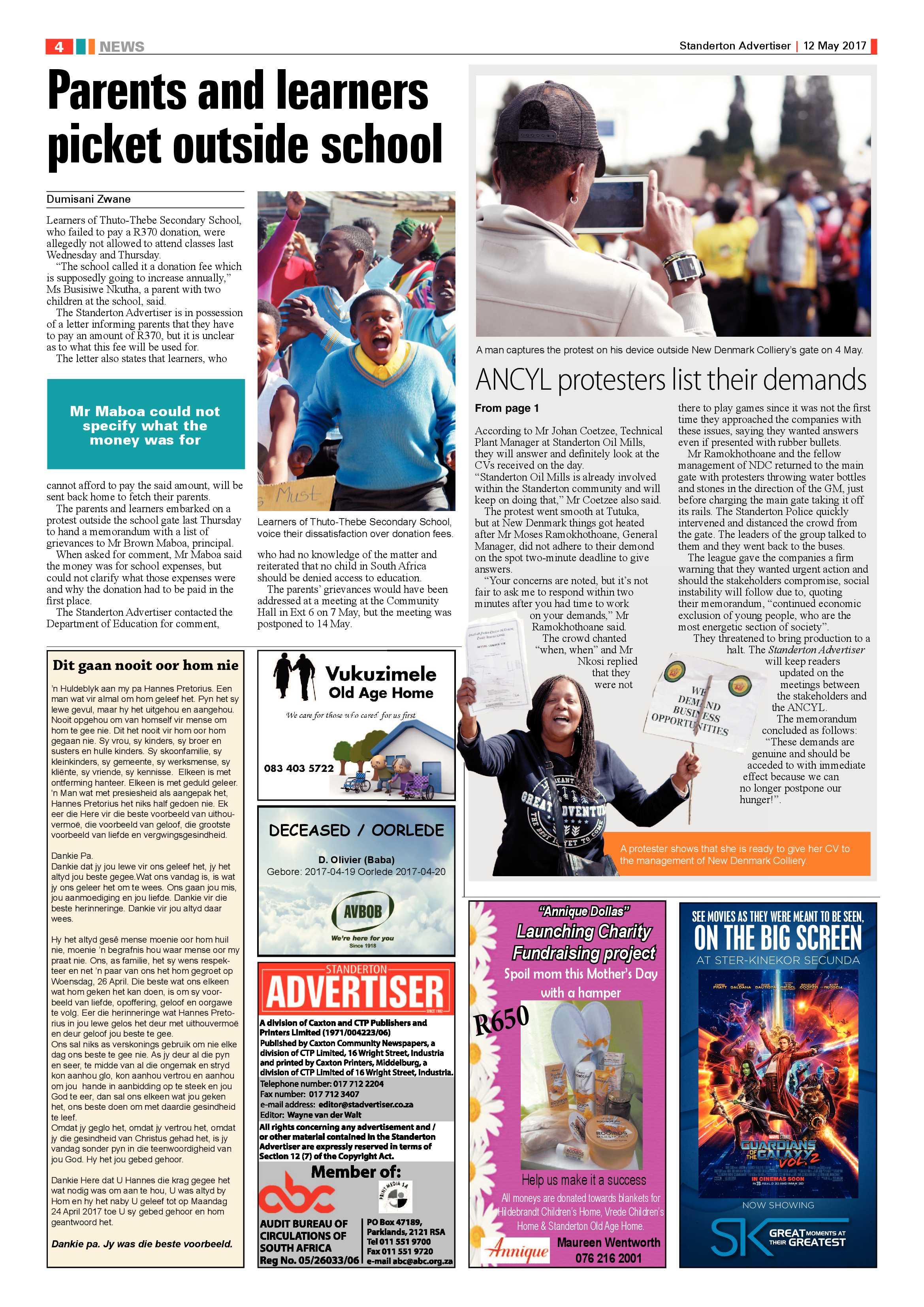 Standerton Advertiser 12 May 2017 page 4
