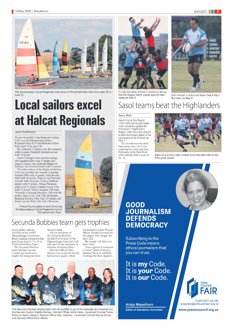 Standerton Advertiser 12 May 2023 page 7