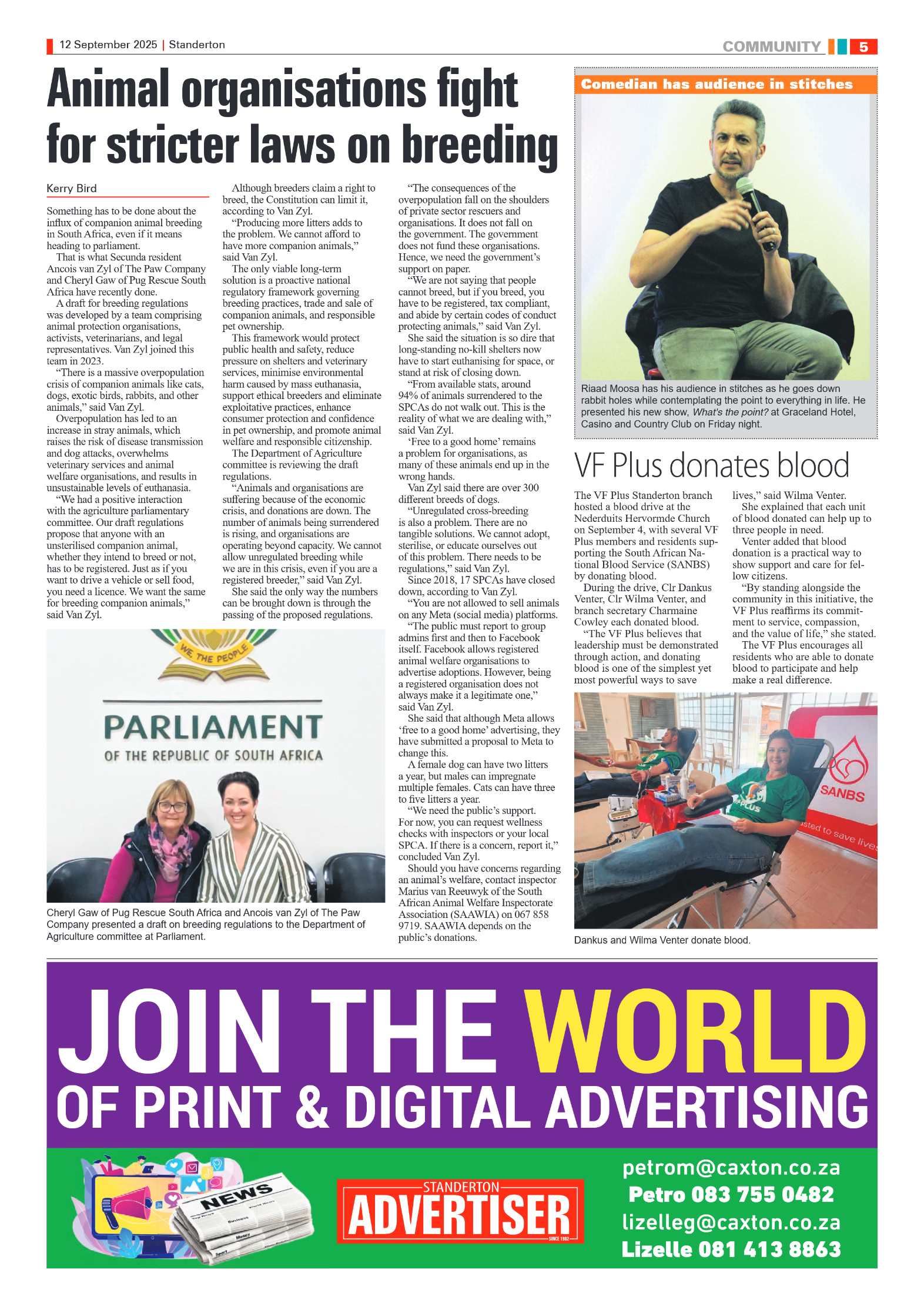Standerton Advertiser 12 September 2025 page 5