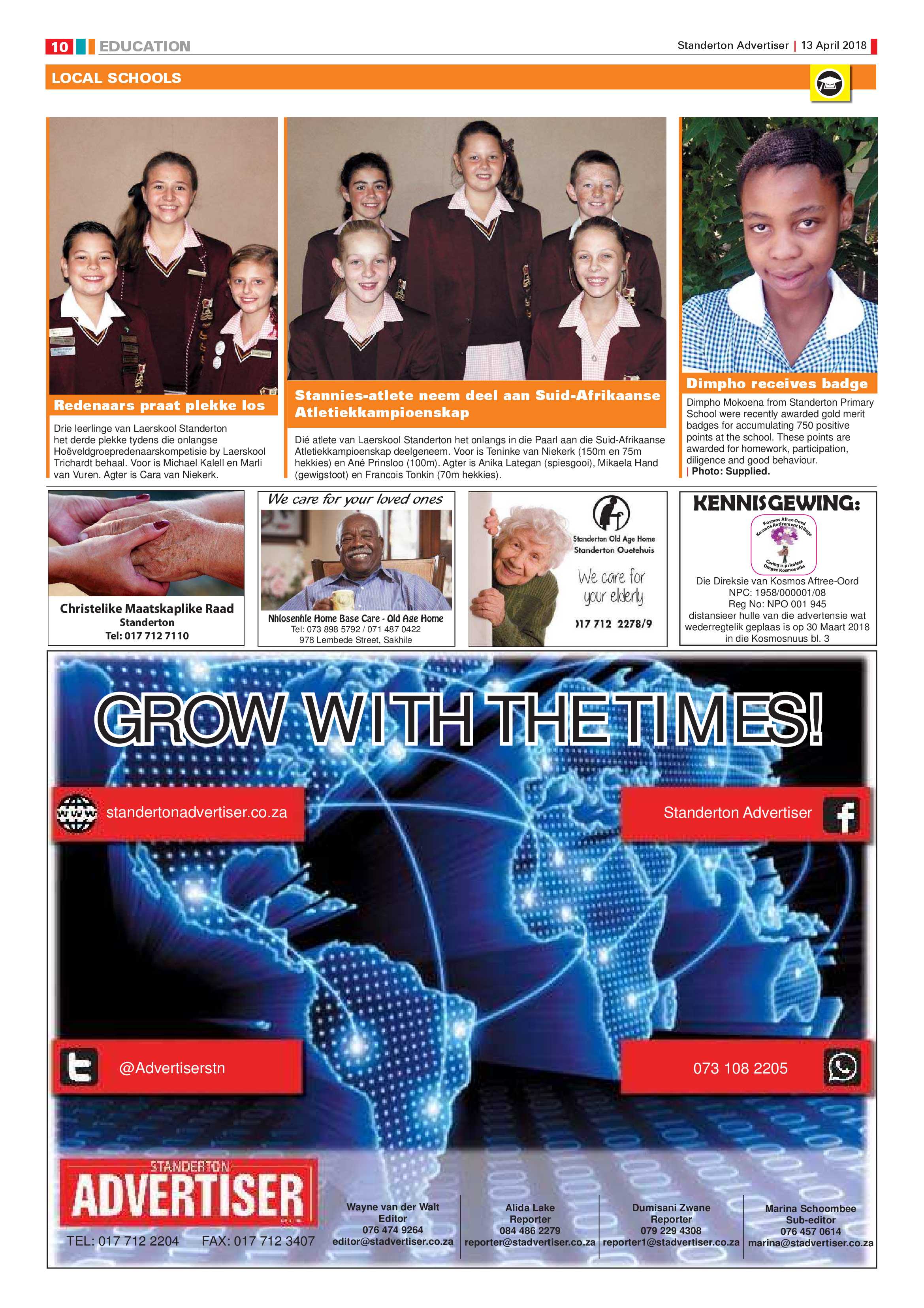 Standerton Advertiser 13 April 2018 page 10