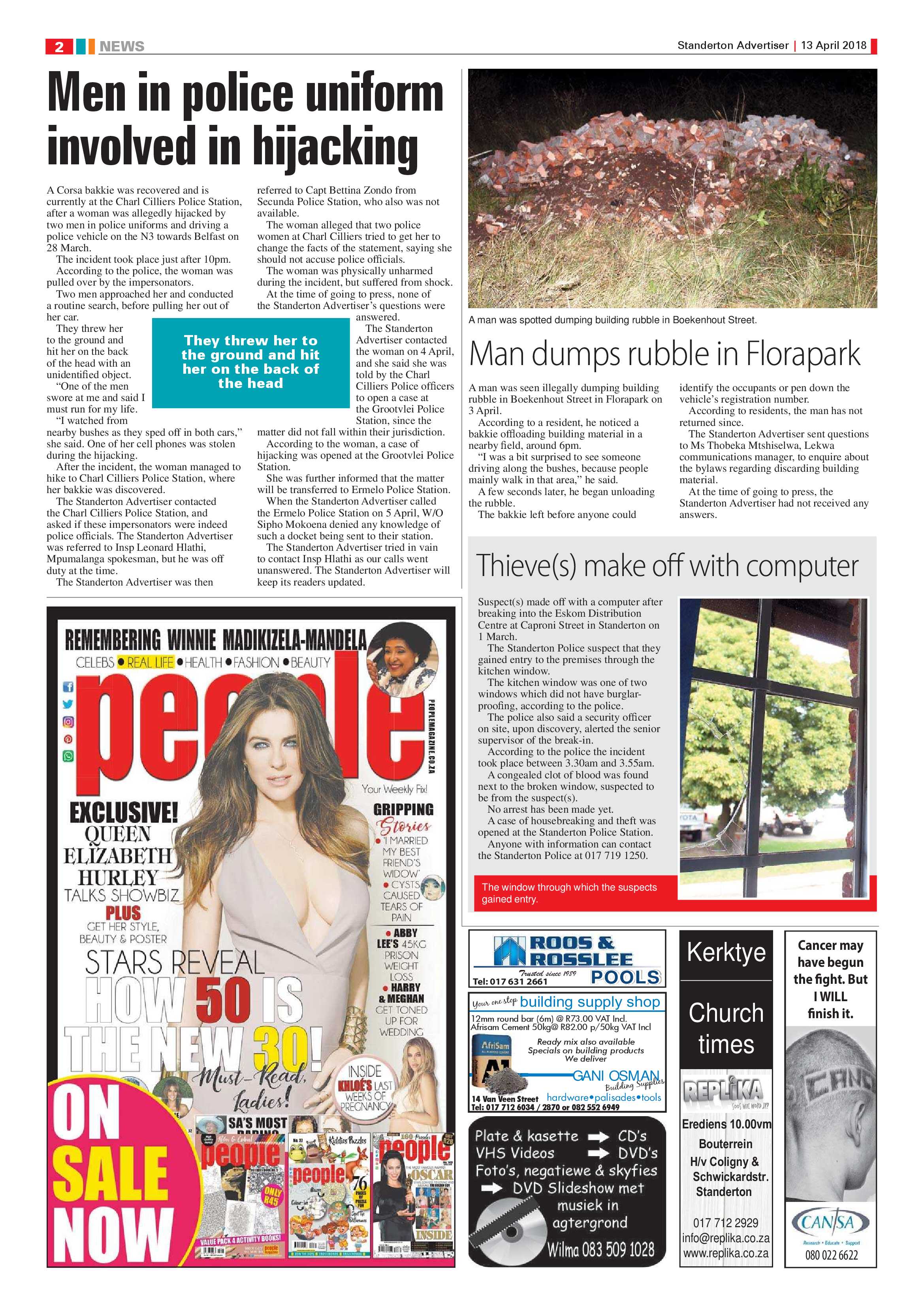 Standerton Advertiser 13 April 2018 page 2
