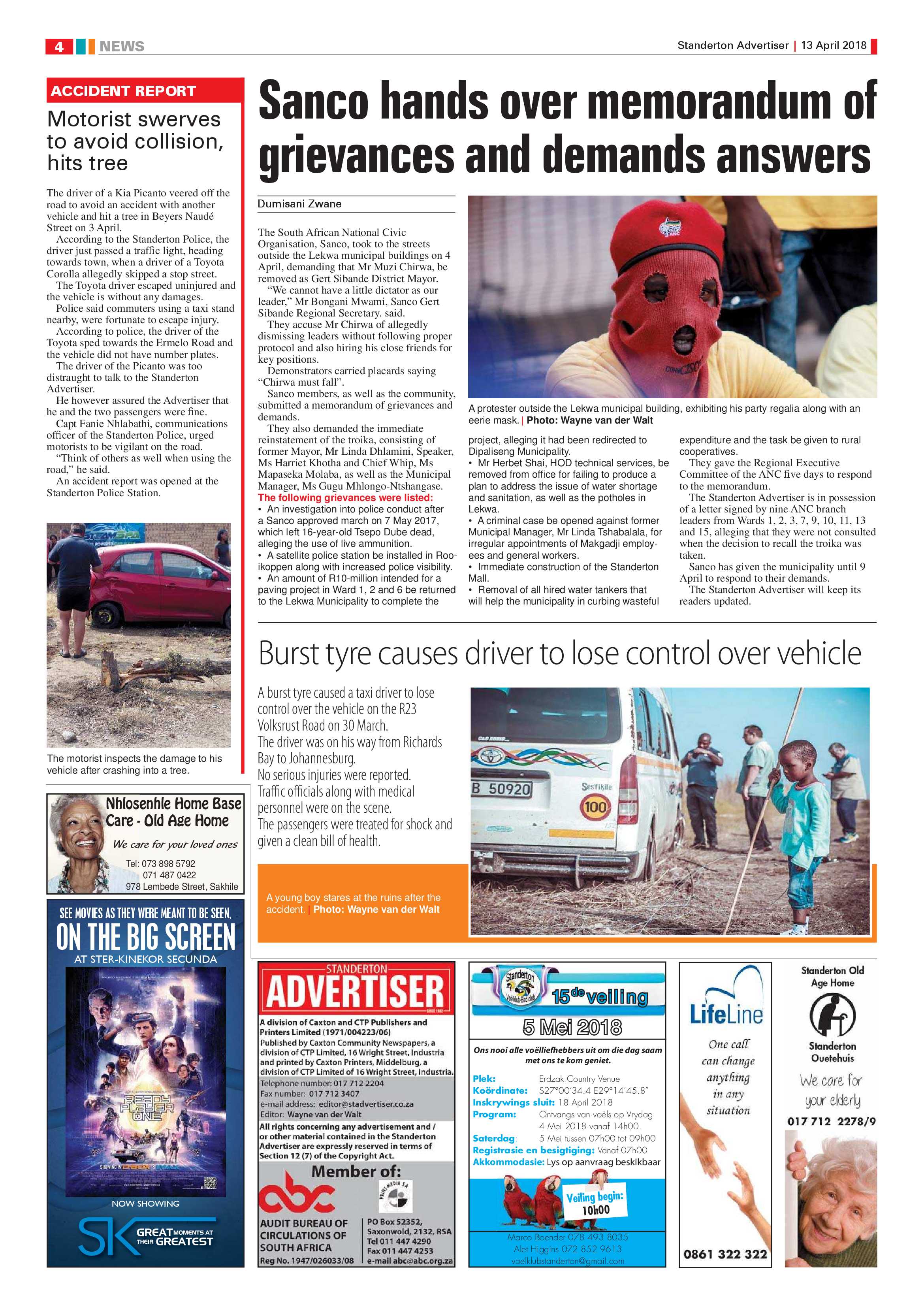 Standerton Advertiser 13 April 2018 page 4