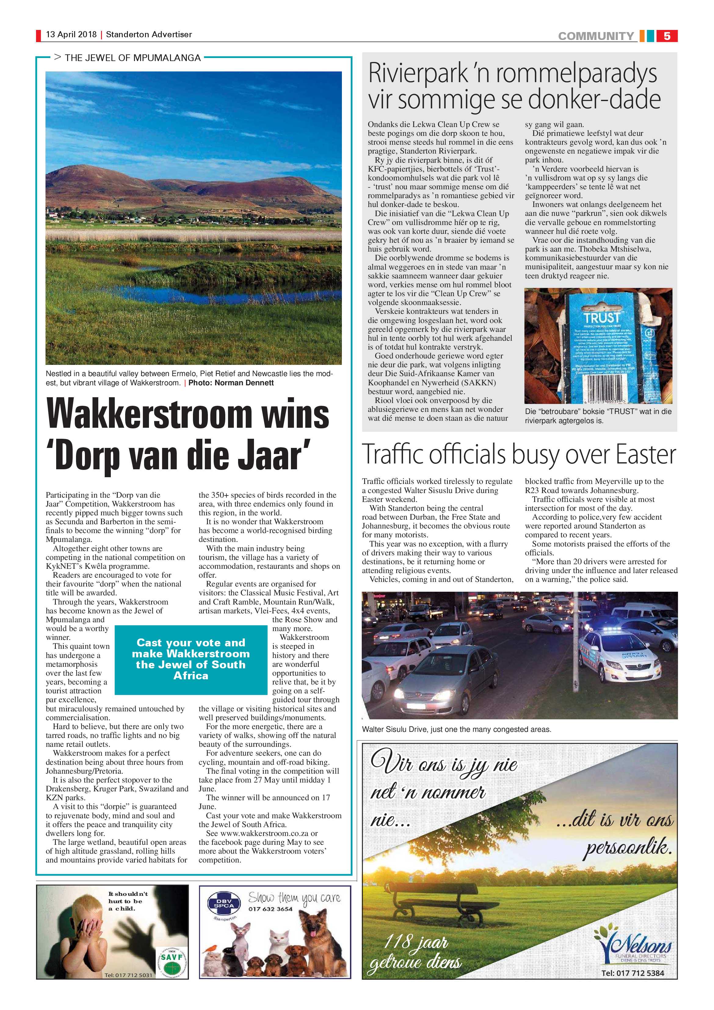 Standerton Advertiser 13 April 2018 page 5