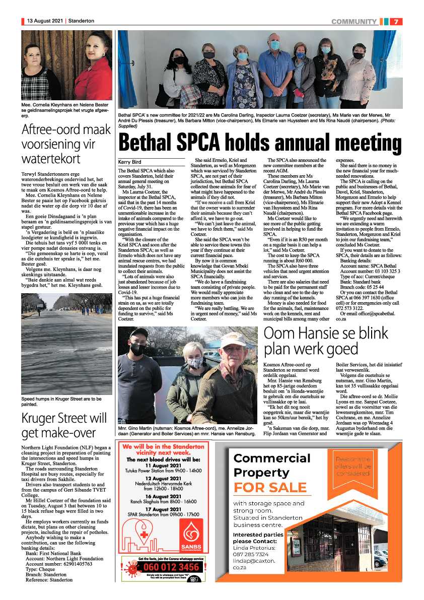 Standerton Advertiser 13 August 2021 page 7