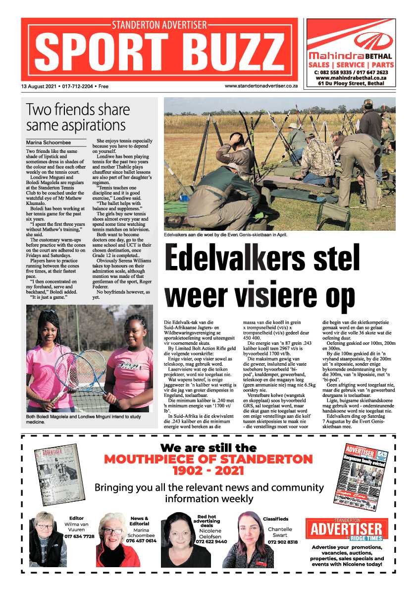 Standerton Advertiser 13 August 2021 page 8