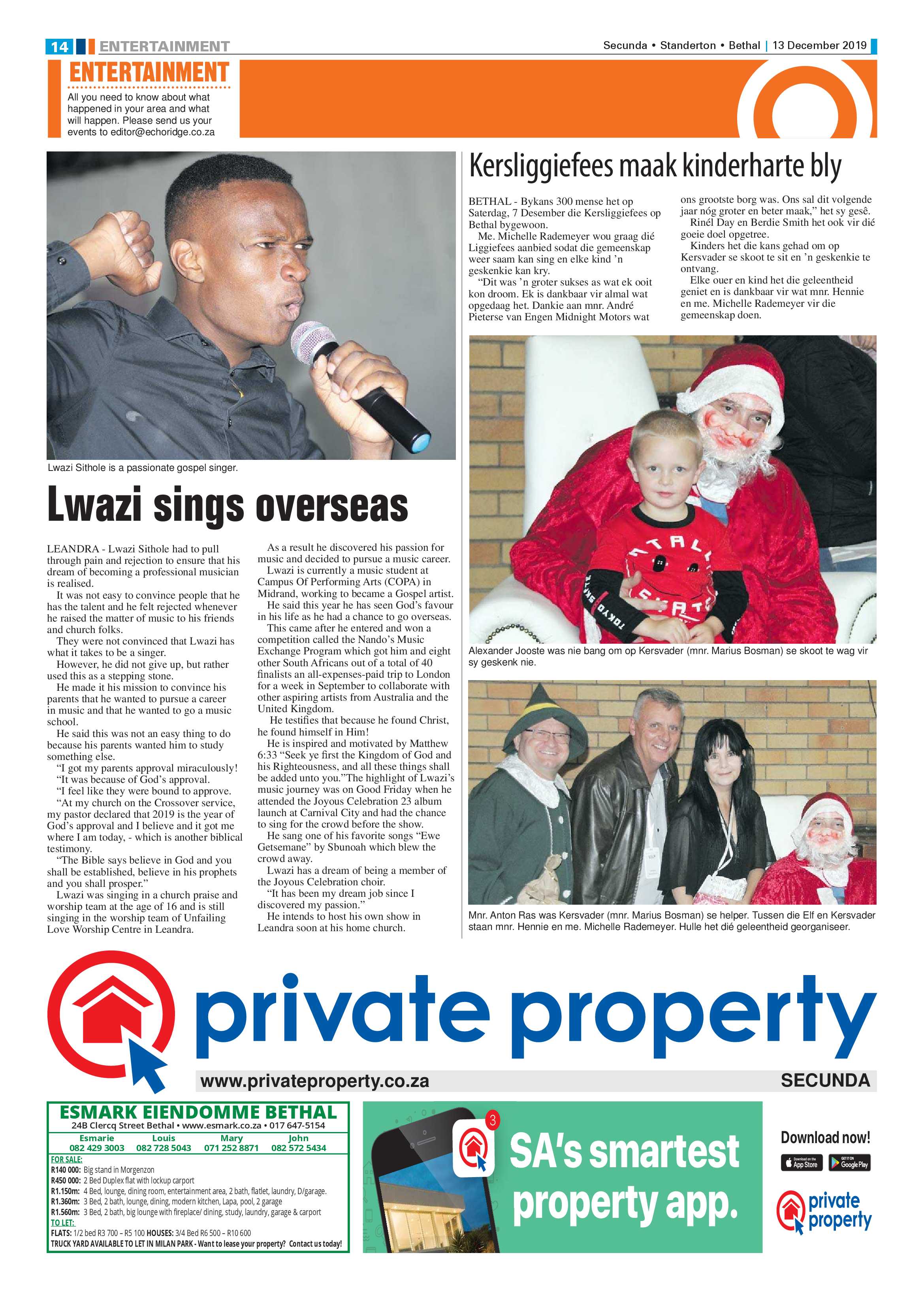 Standerton Advertiser 13 December 2019 page 14