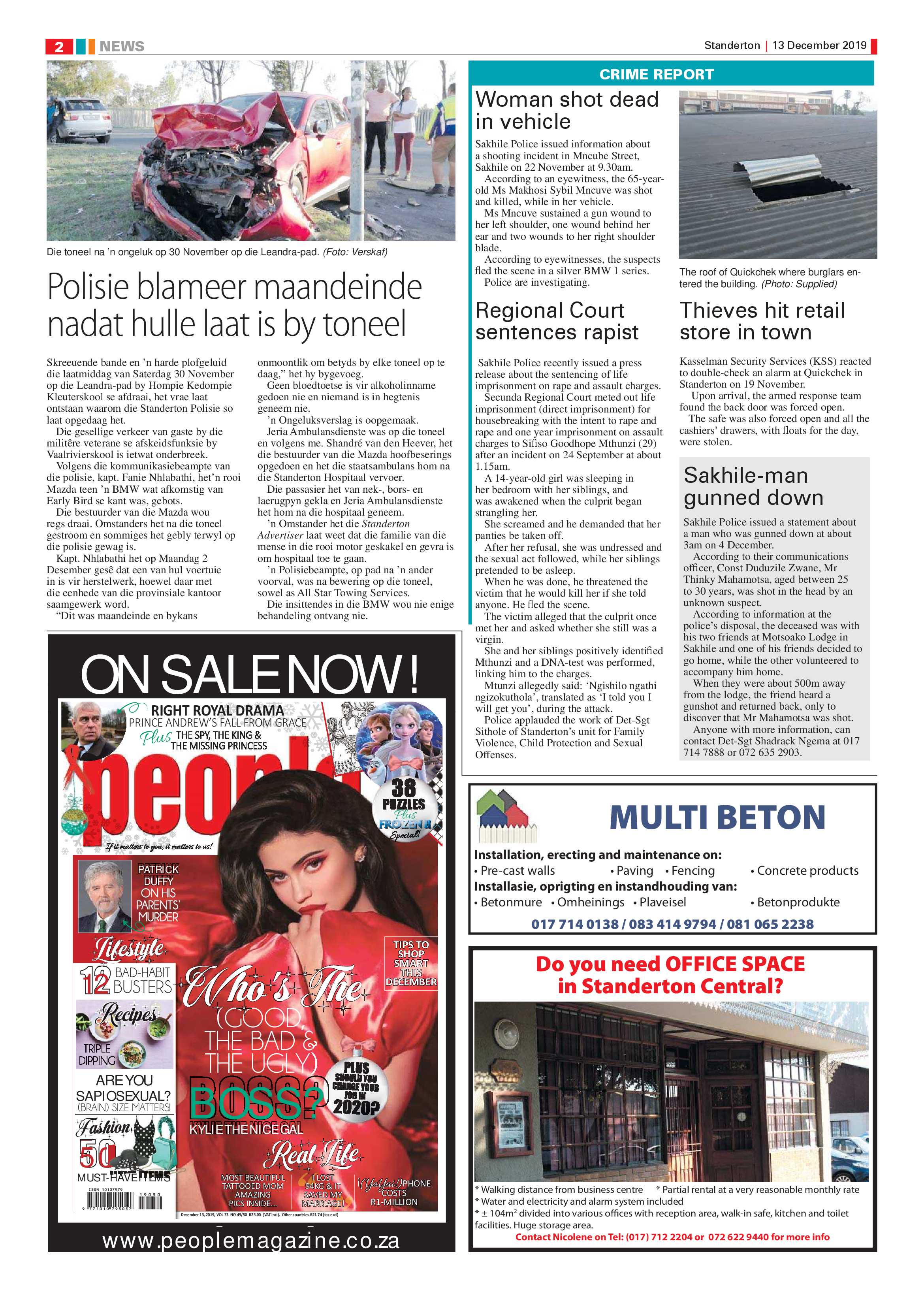 Standerton Advertiser 13 December 2019 page 2