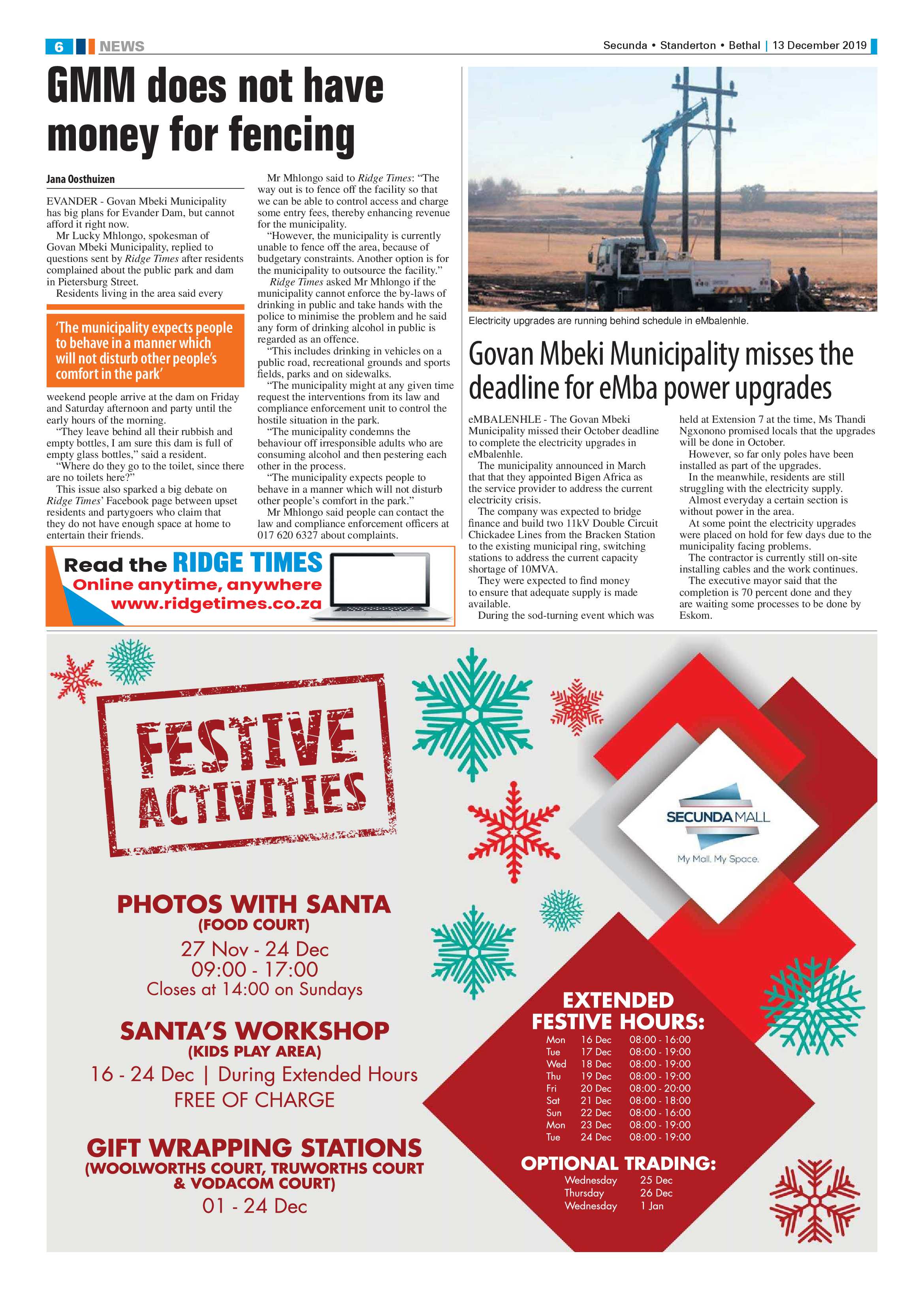 Standerton Advertiser 13 December 2019 page 6