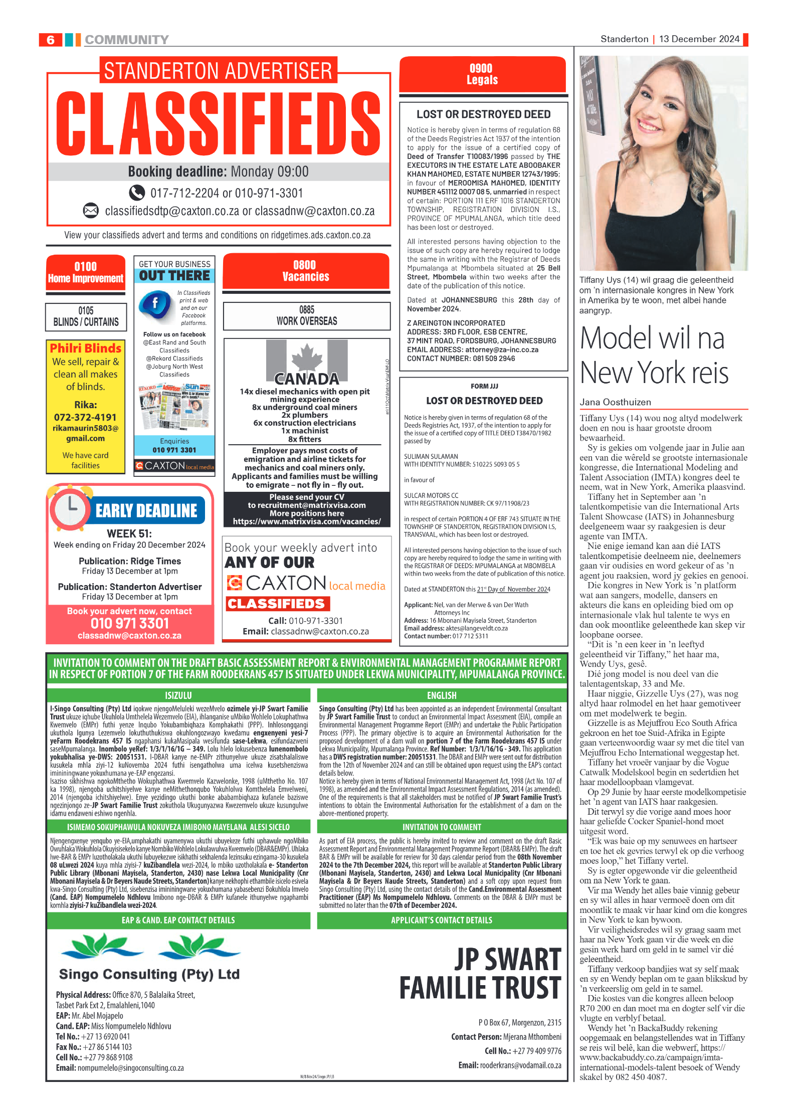 Standerton Advertiser 13 December 2024 page 6