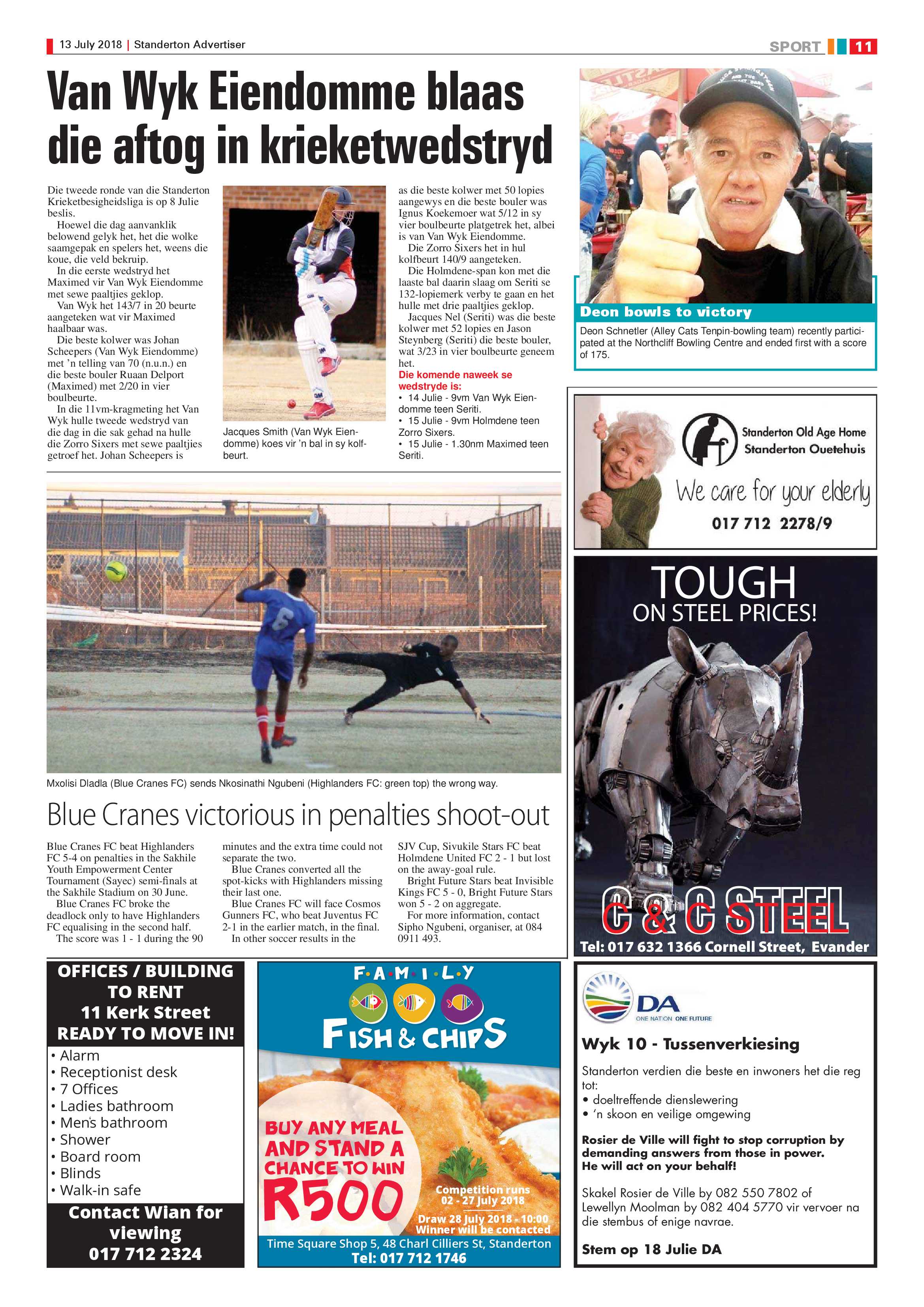 Standerton Advertiser 13 July 2018 page 11