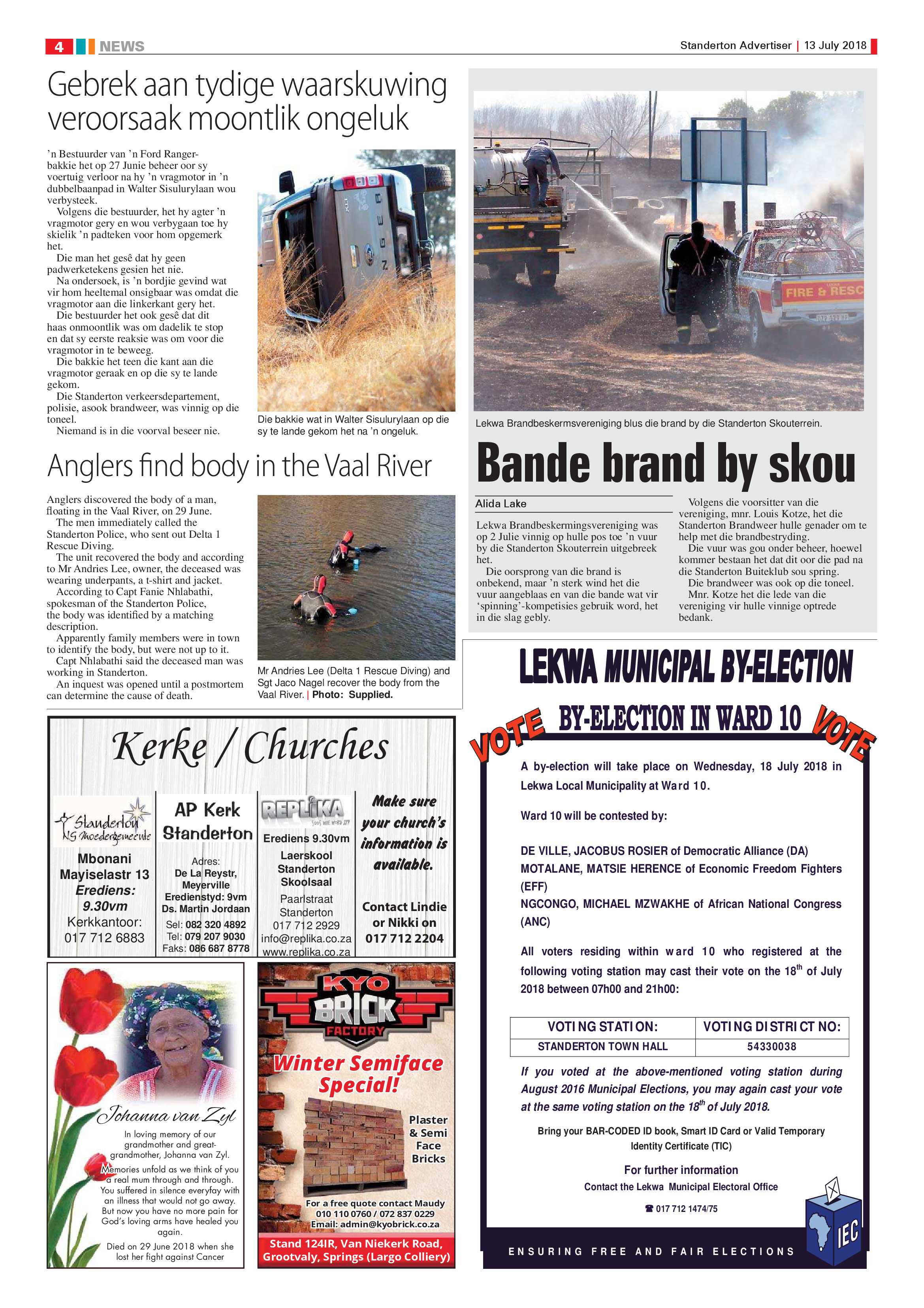 Standerton Advertiser 13 July 2018 page 4