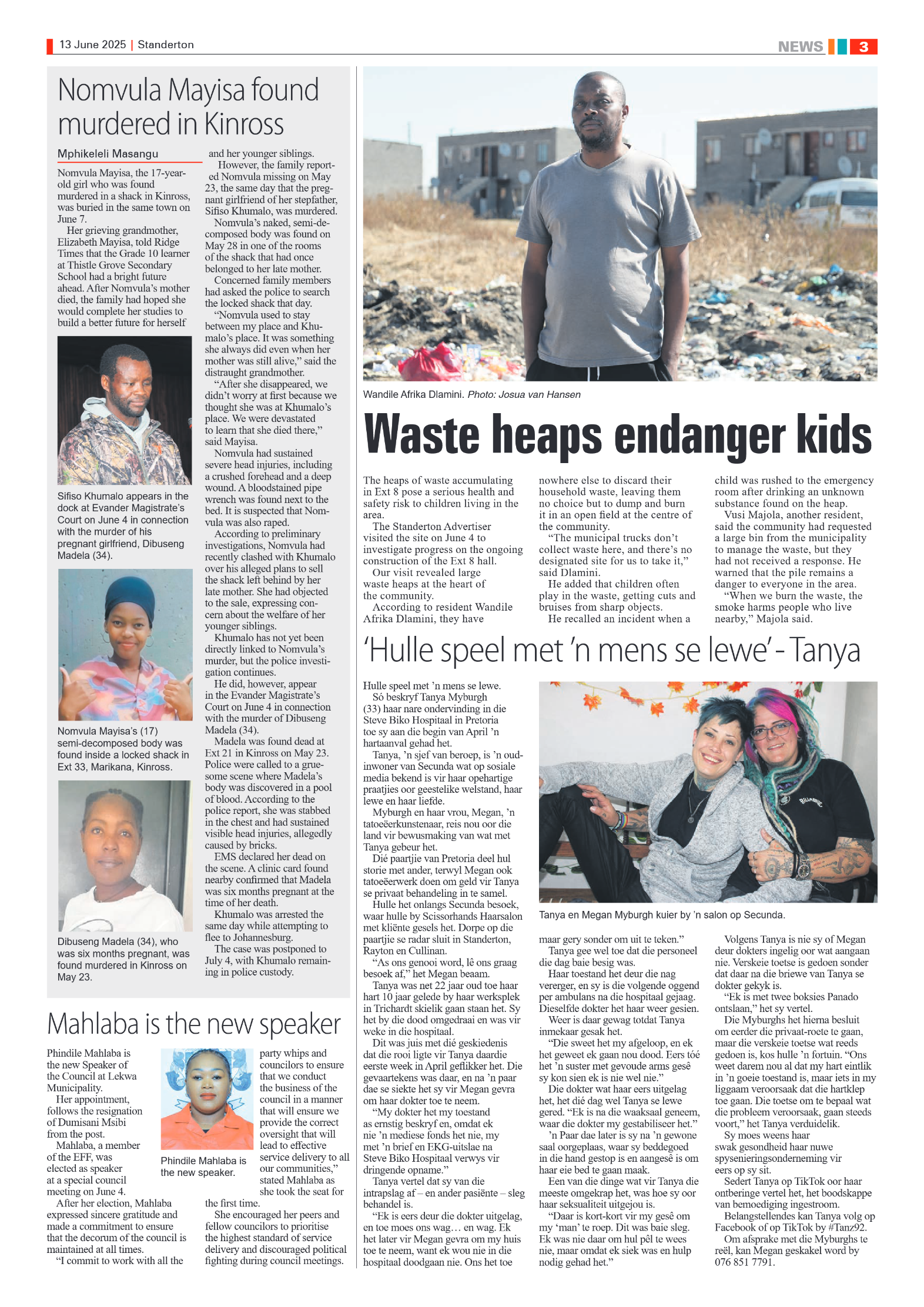 Standerton Advertiser 13 June 2025 page 3