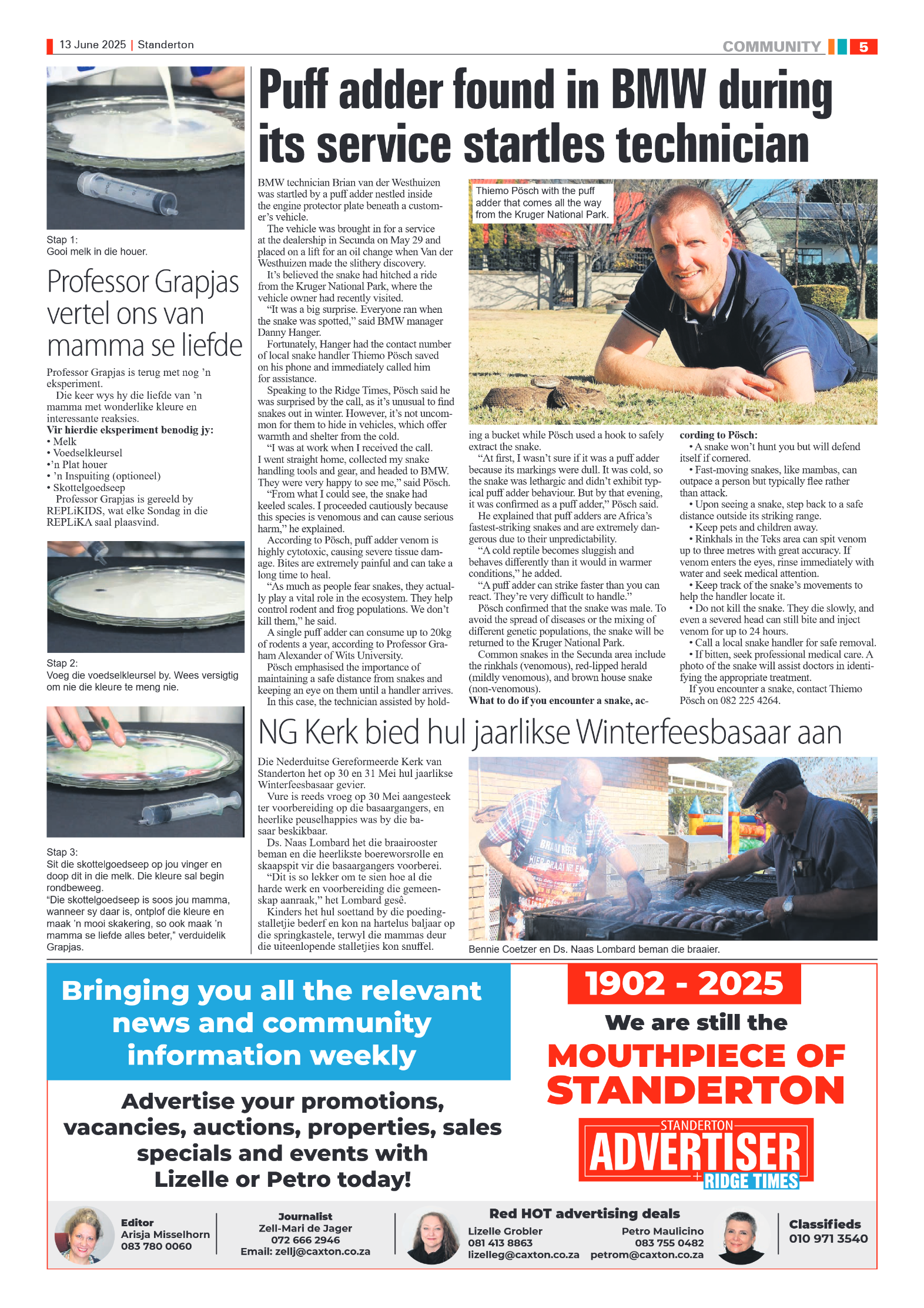 Standerton Advertiser 13 June 2025 page 5