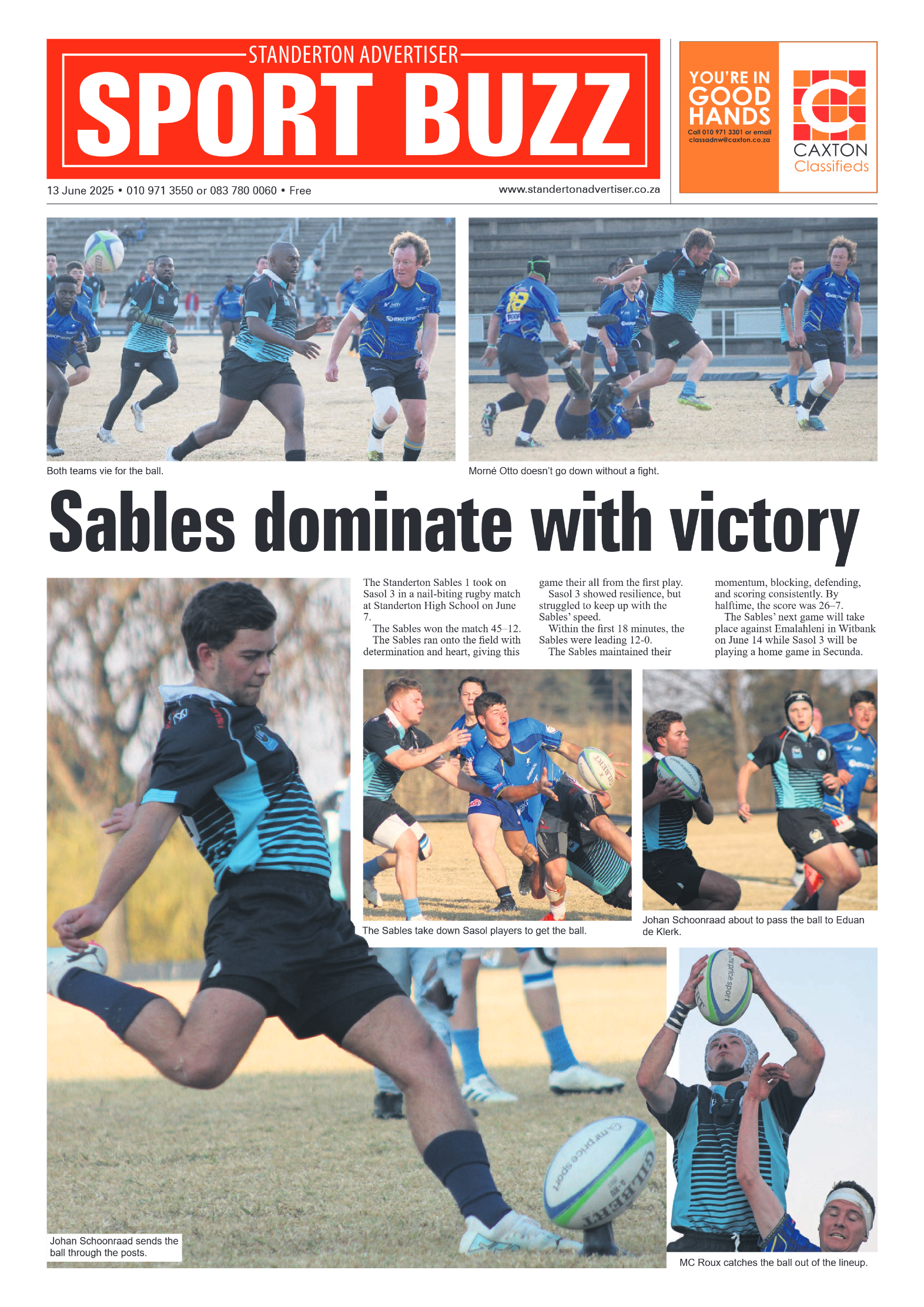 Standerton Advertiser 13 June 2025 page 8
