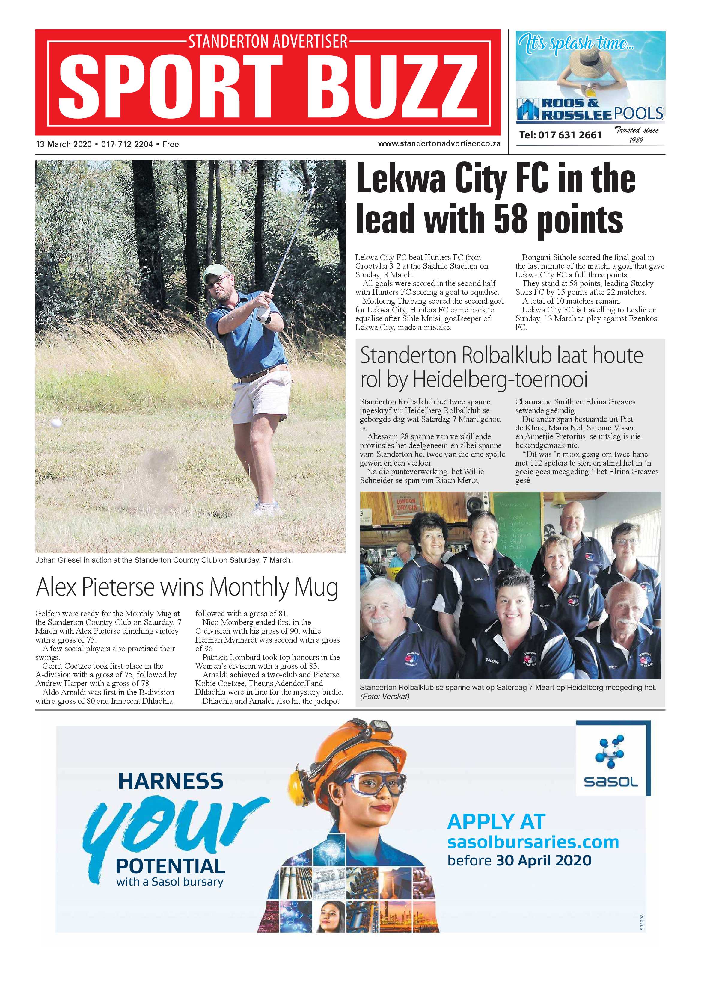 Standerton Advertiser 13 March 2020 page 16