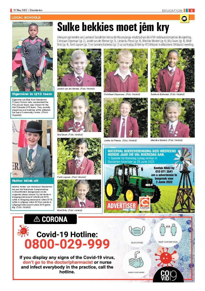 Standerton Advertiser 13 May 2022 page 5