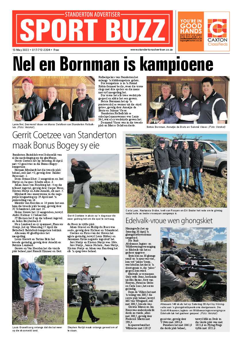 Standerton Advertiser 13 May 2022 page 8