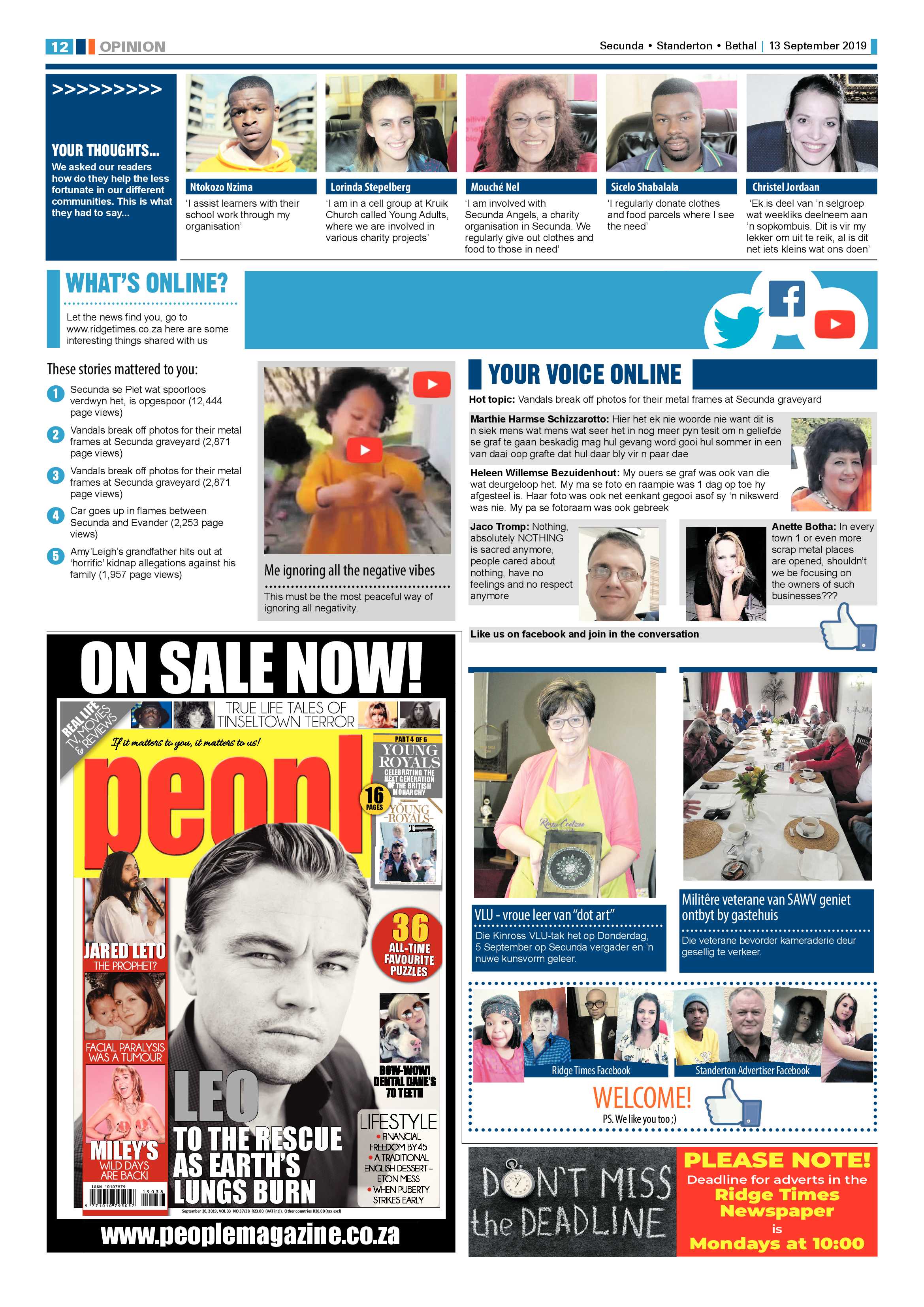 Standerton Advertiser 13 September 2019 page 16