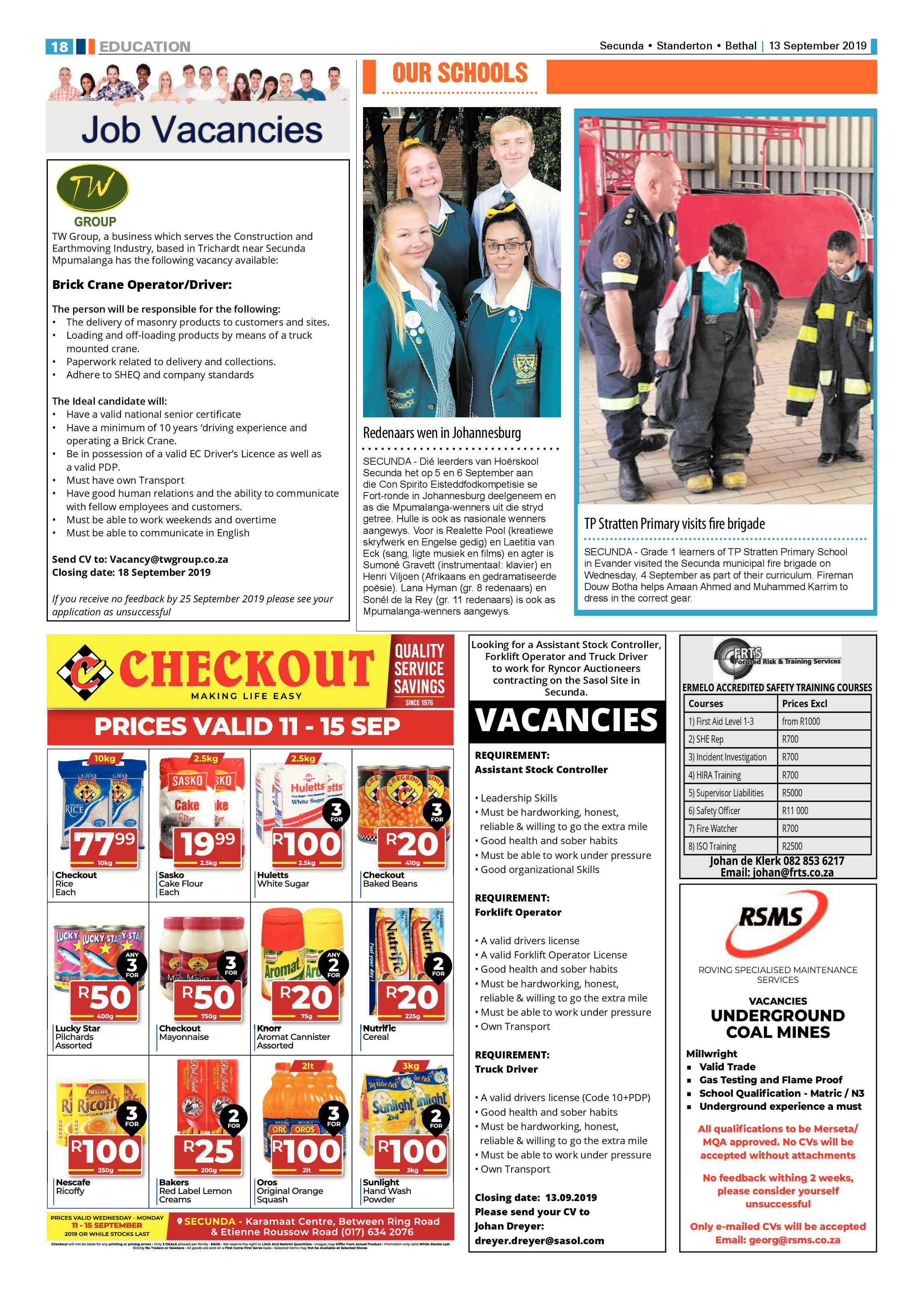 Standerton Advertiser 13 September 2019 page 22