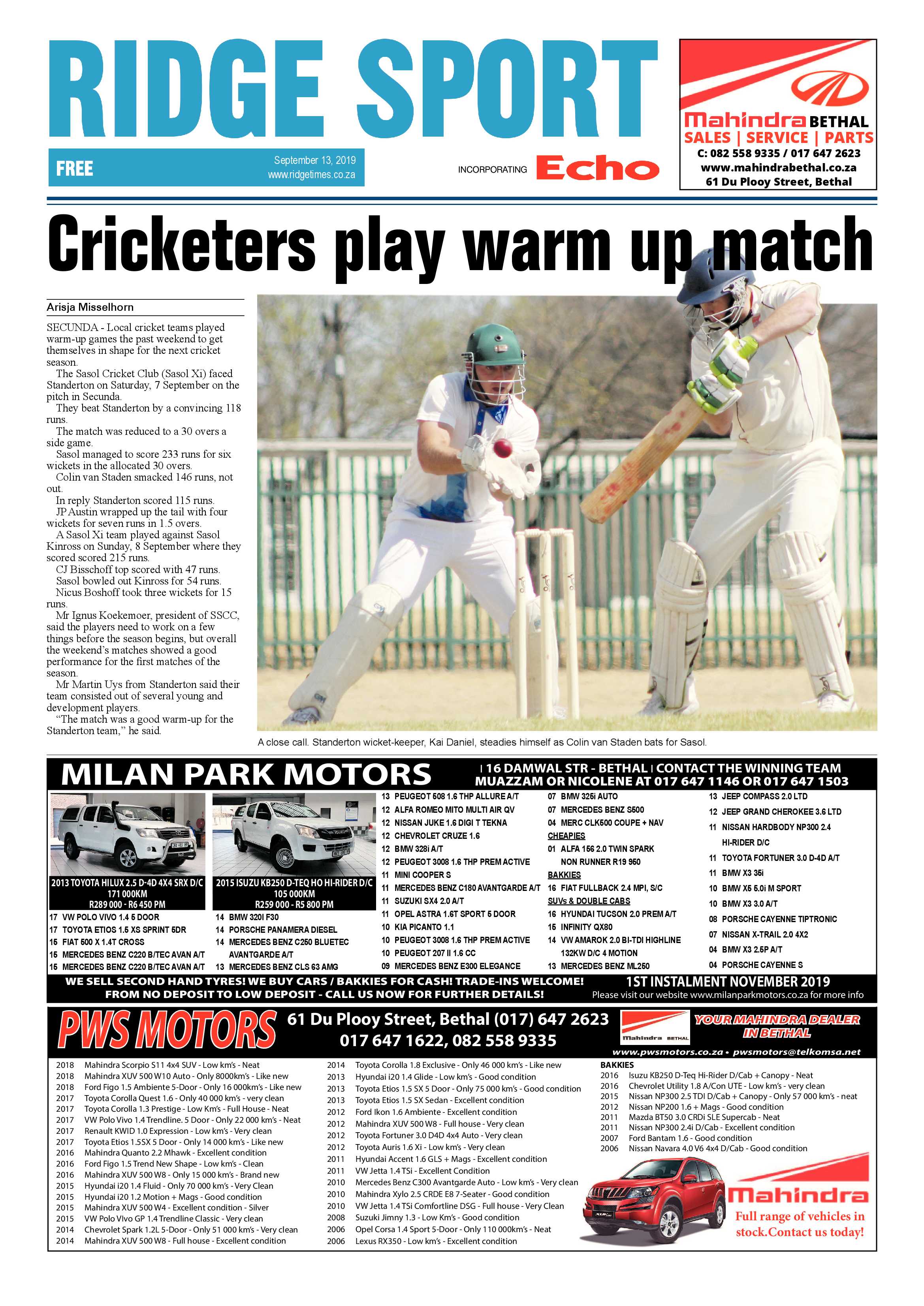 Standerton Advertiser 13 September 2019 page 24