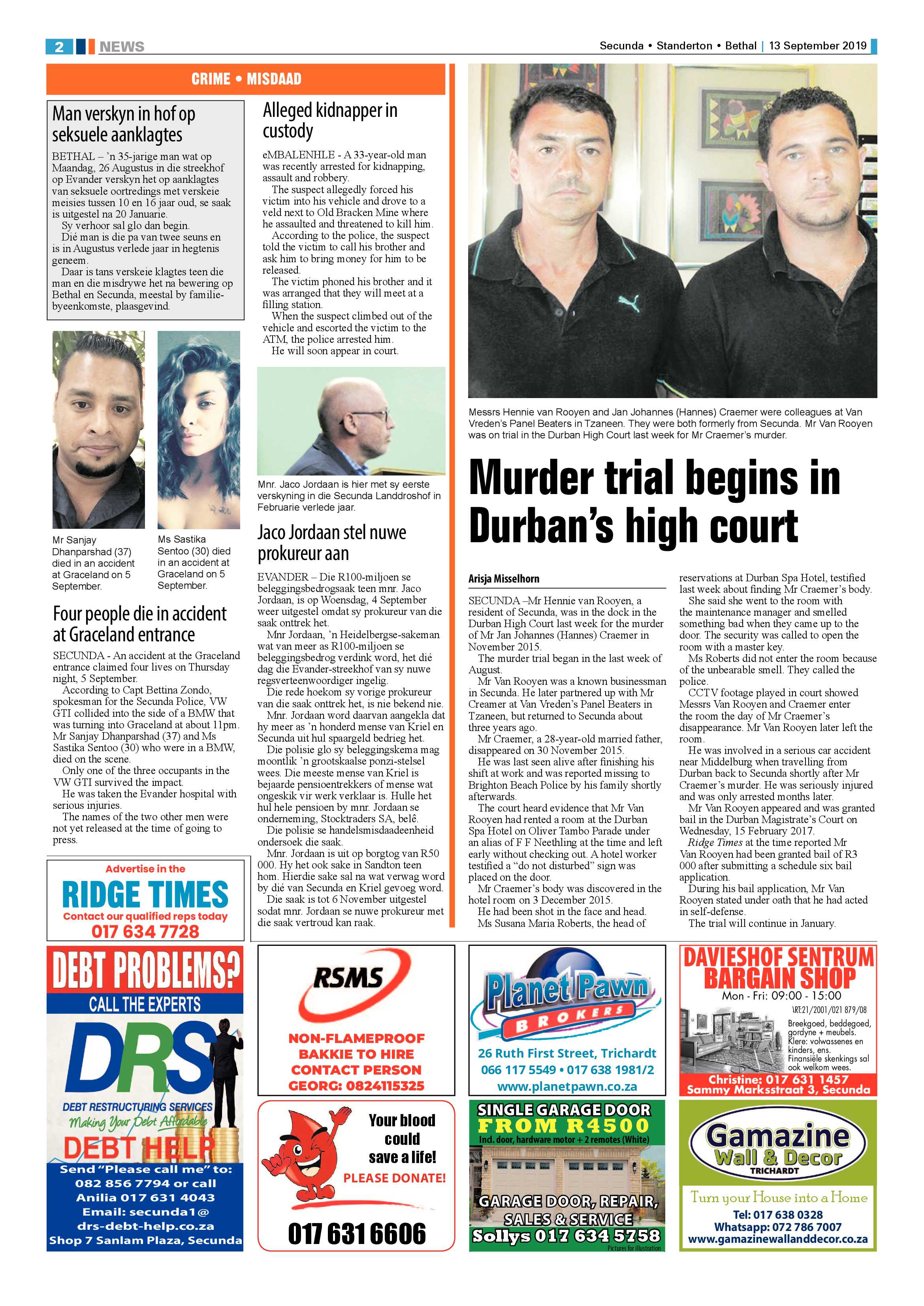 Standerton Advertiser 13 September 2019 page 6