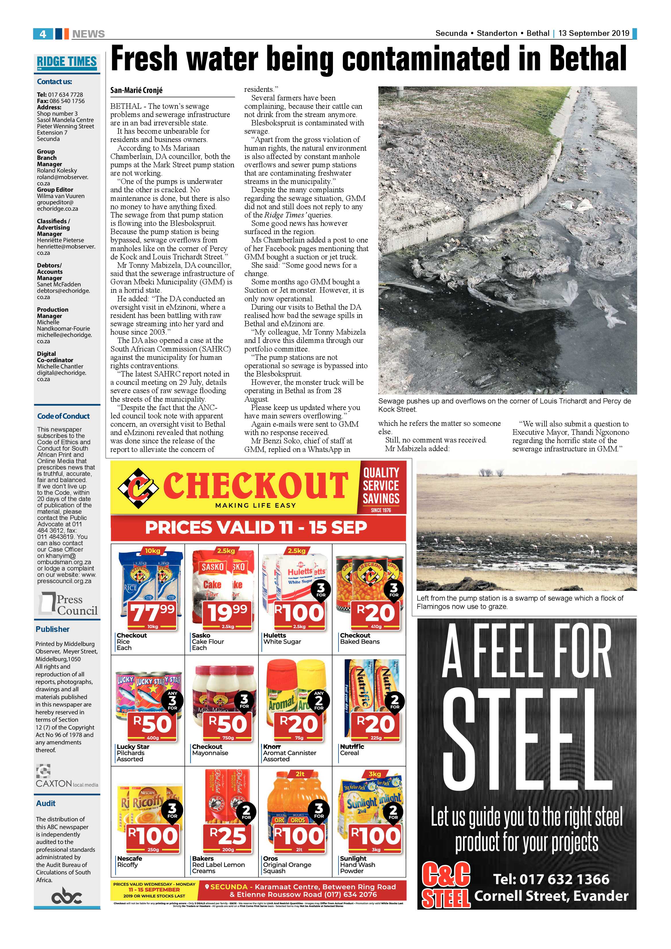 Standerton Advertiser 13 September 2019 page 8