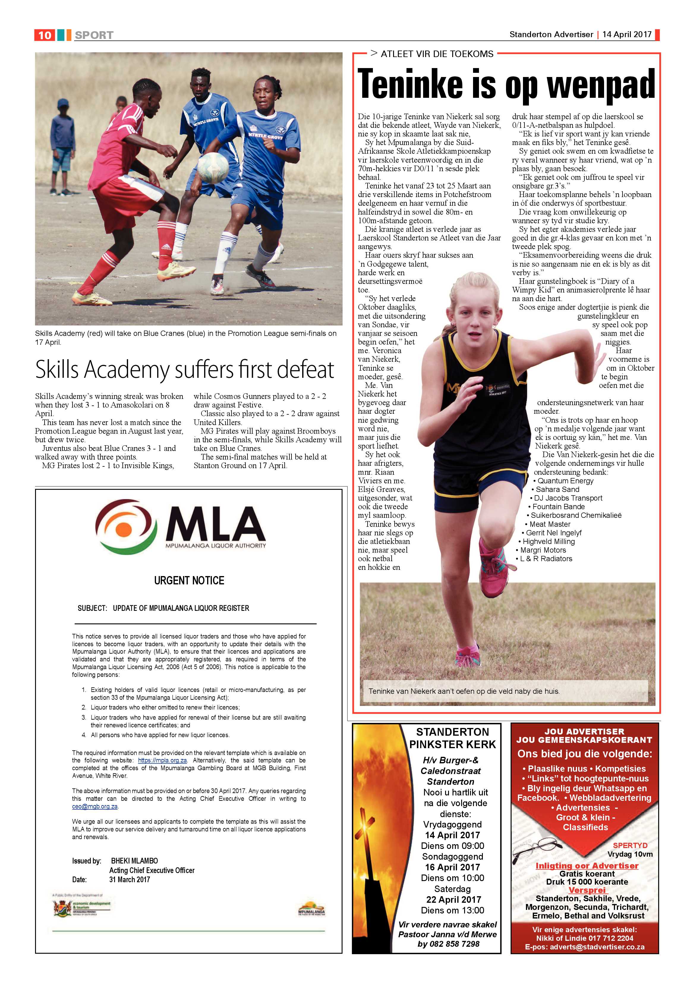 Standerton Advertiser 14 April 2017 page 10